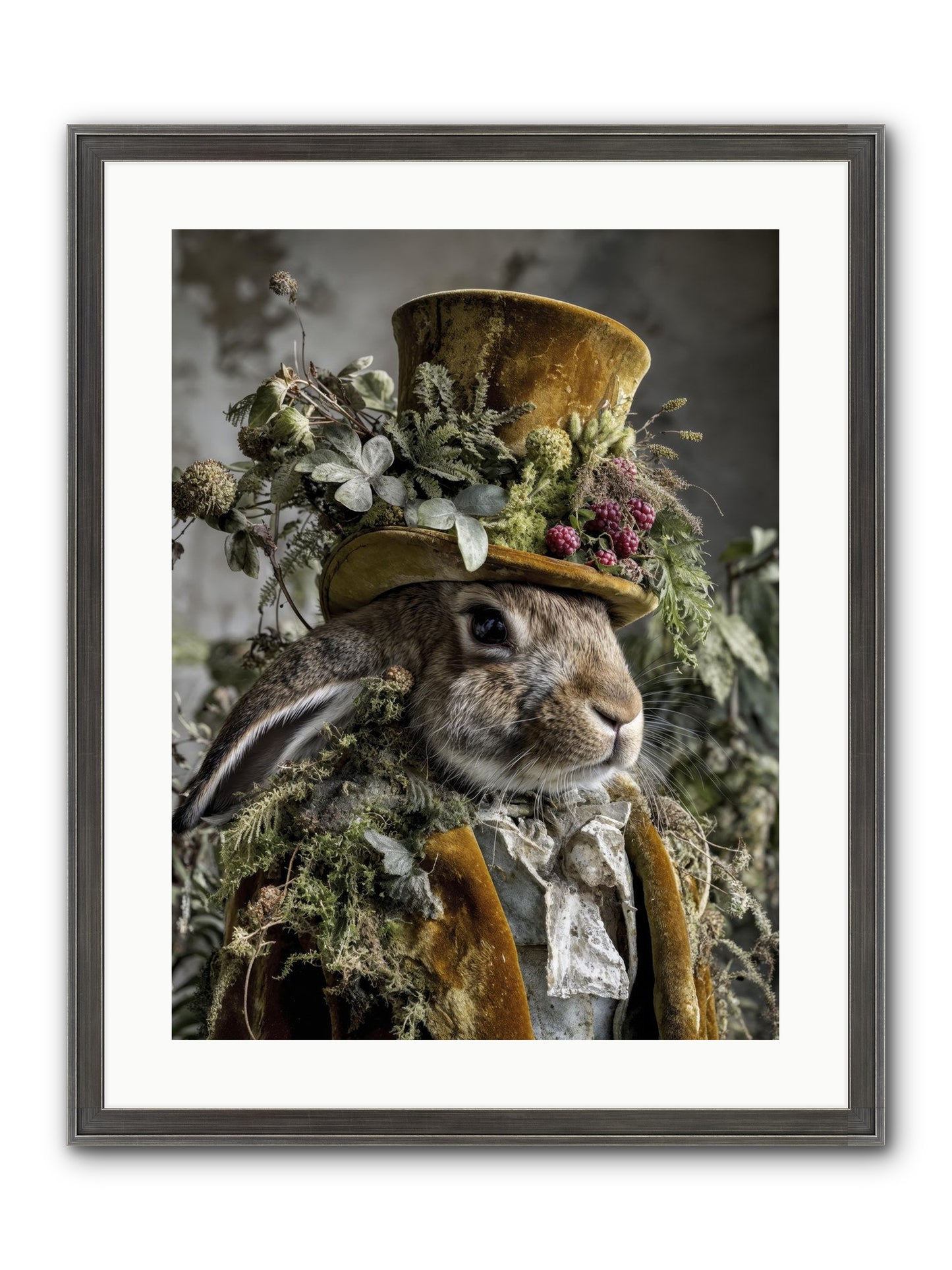 Ambrosia Framed Print - Slimwoods Black/Silver 18x24