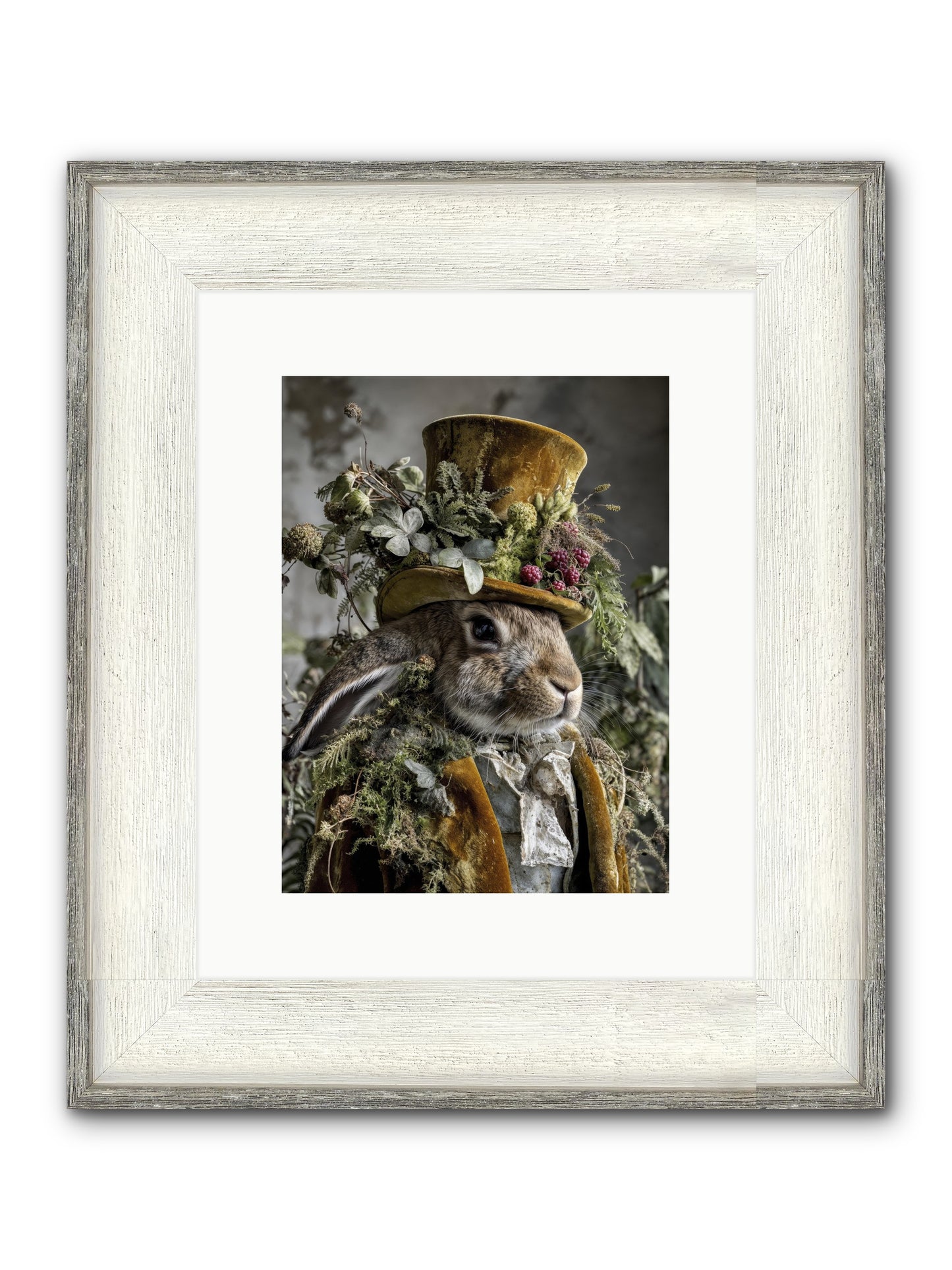 Ambrosia Framed Print - Driftwood White 9x12