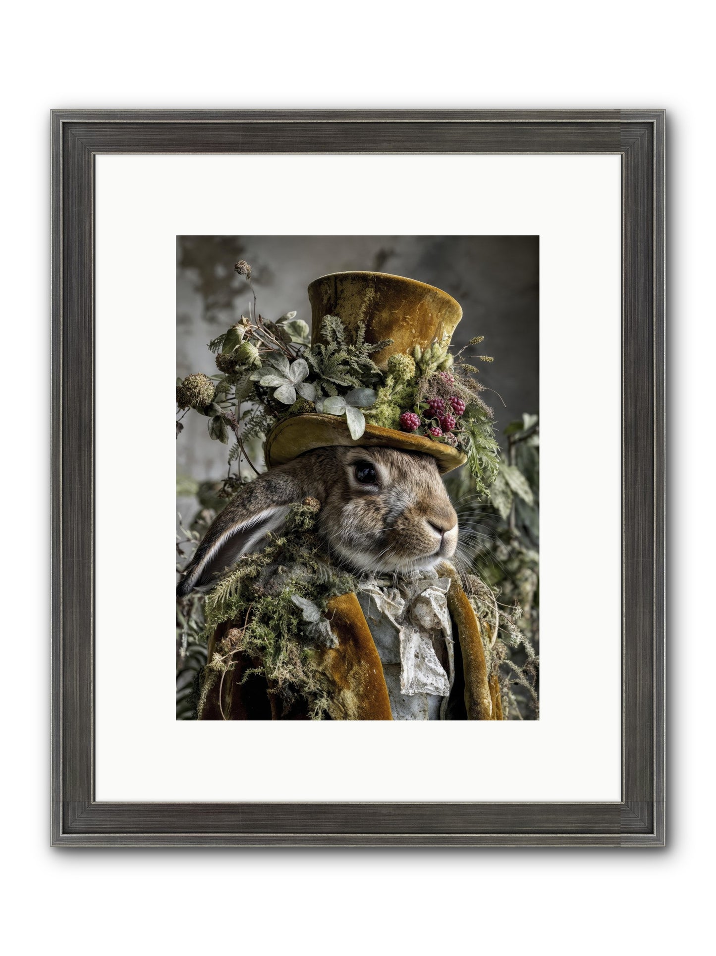 Ambrosia Framed Print - Slimwoods Black/Silver 9x12