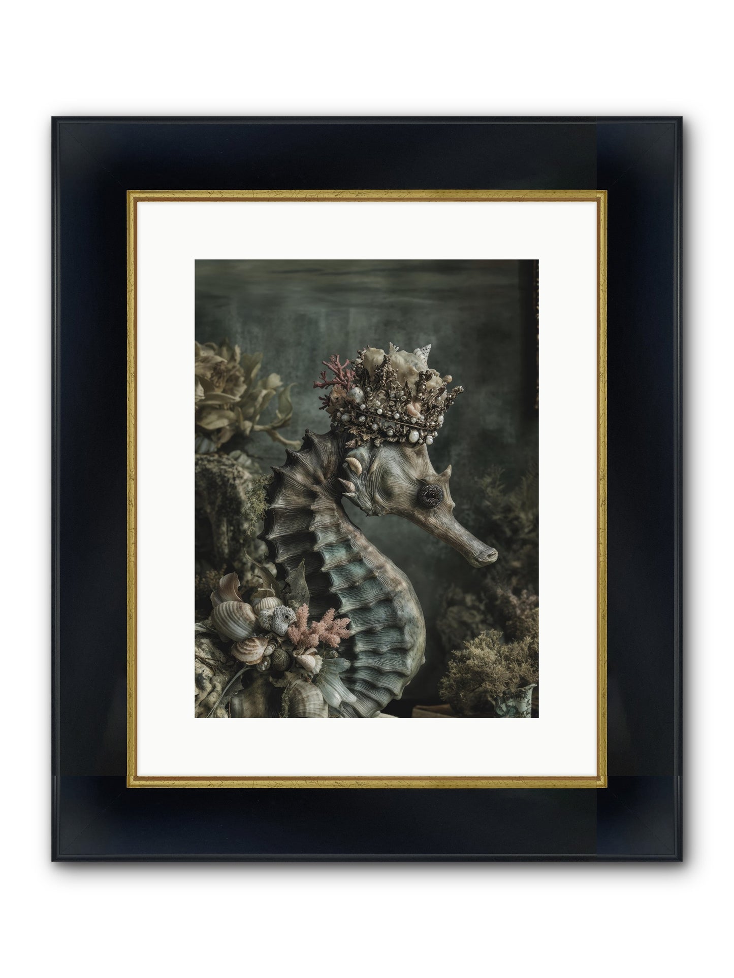 Ambrosial Royale Framed Print - Wide Black w/Gold 12x16