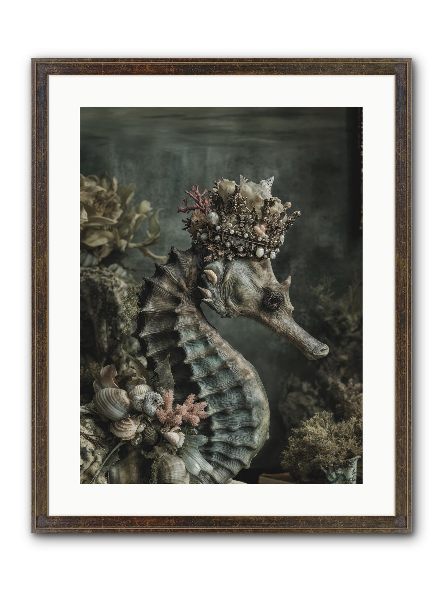 Ambrosial Royale Framed Print - Slimwoods Black/Gold 18x24