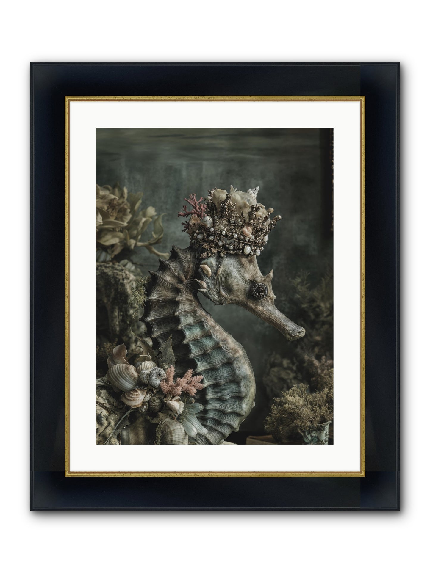 Ambrosial Royale Framed Print - Wide Black w/Gold 18x24