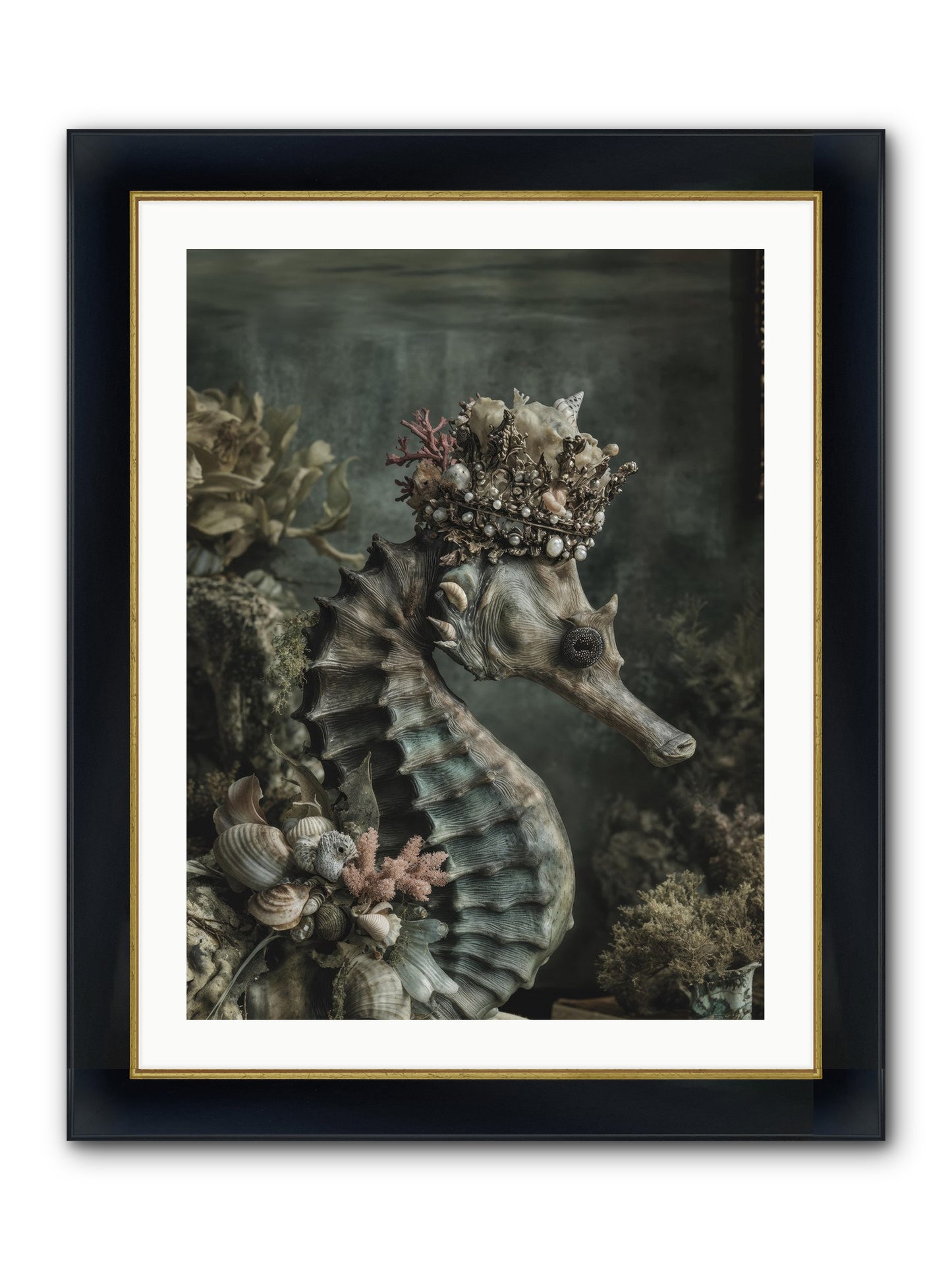 Ambrosial Royale Framed Print - Wide Black w/Gold 24x32