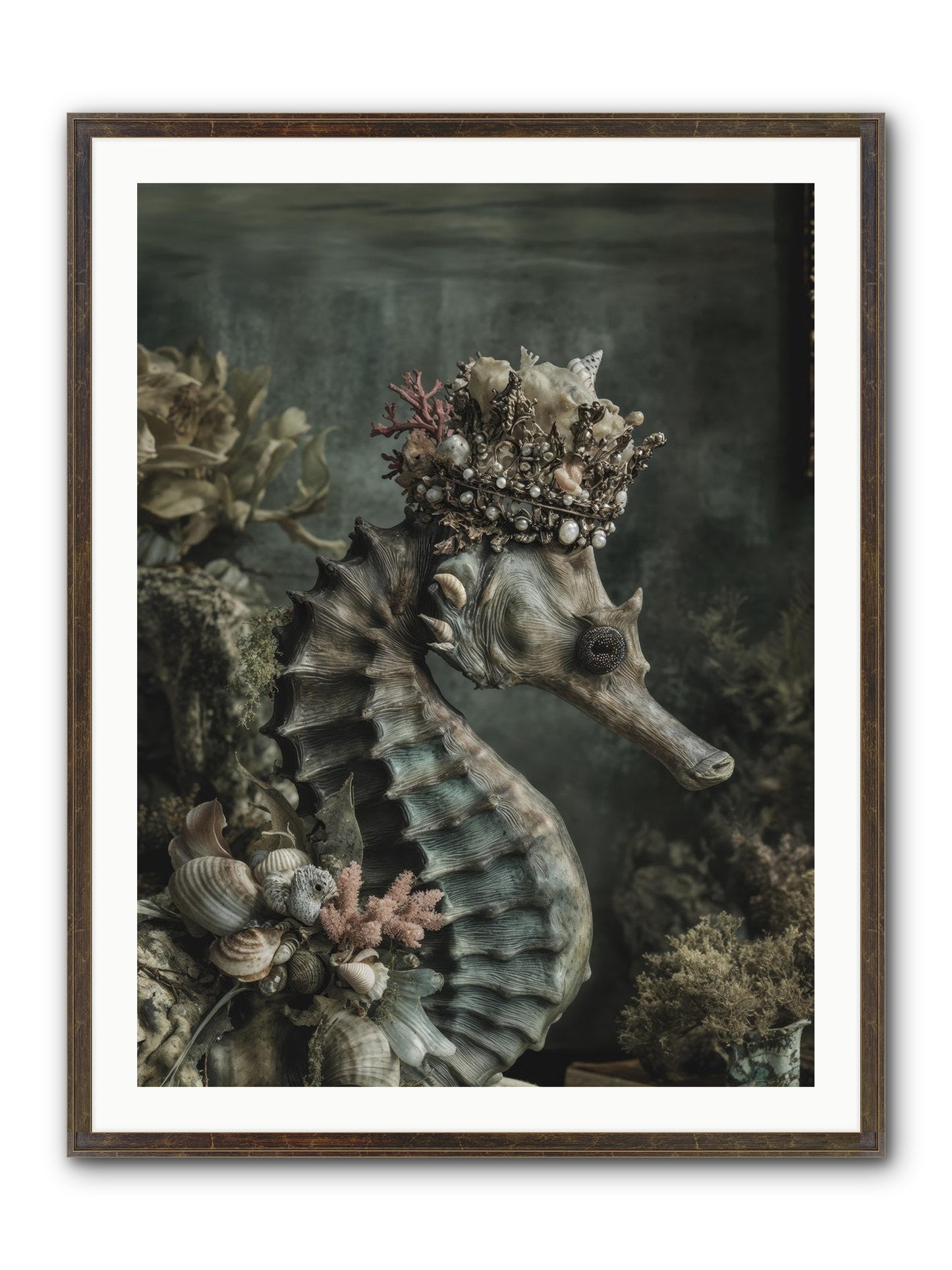 Ambrosial Royale Framed Print - Slimwoods Black/Gold 30x40