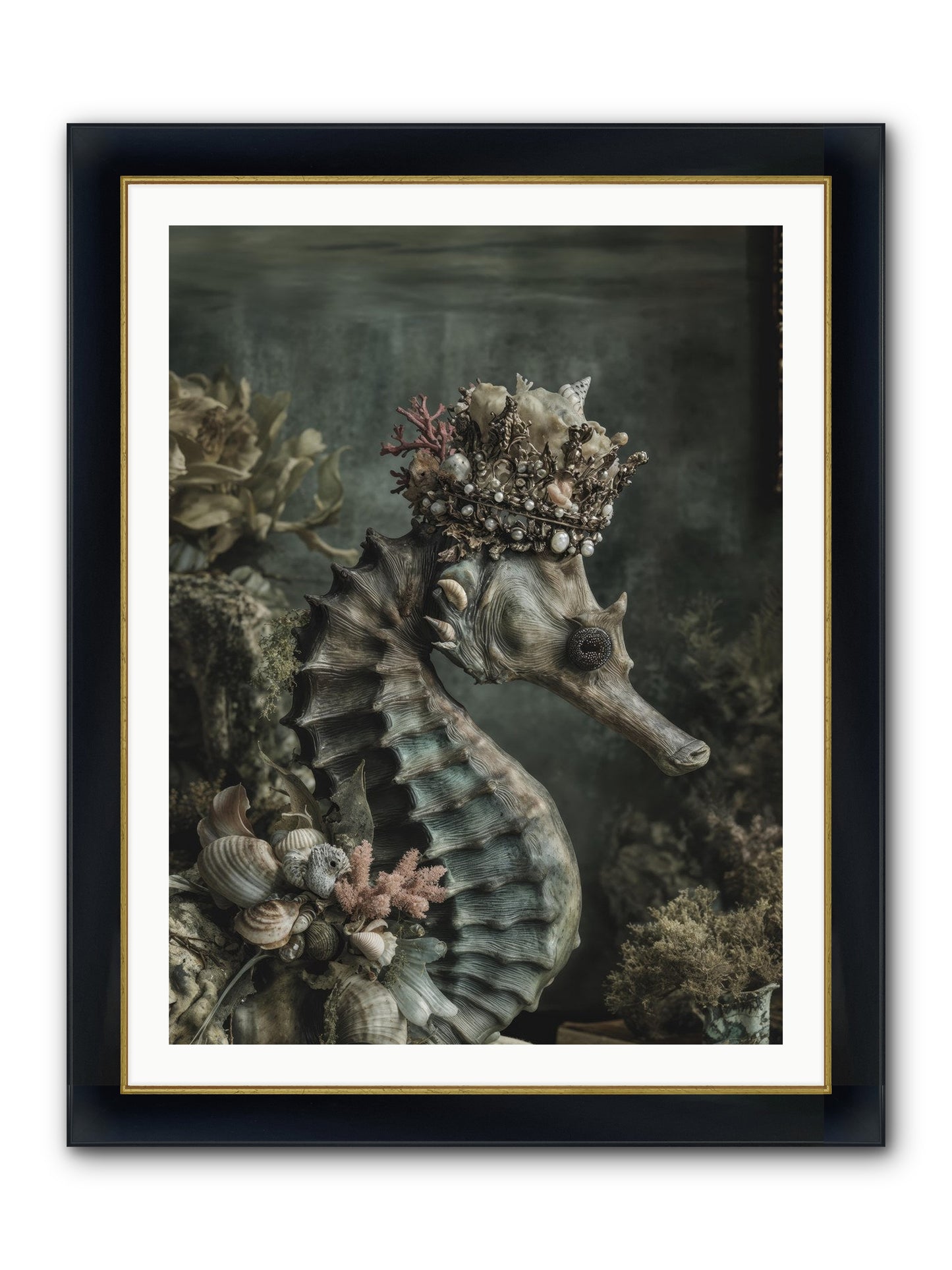 Ambrosial Royale Framed Print - Wide Black w/Gold 30x40