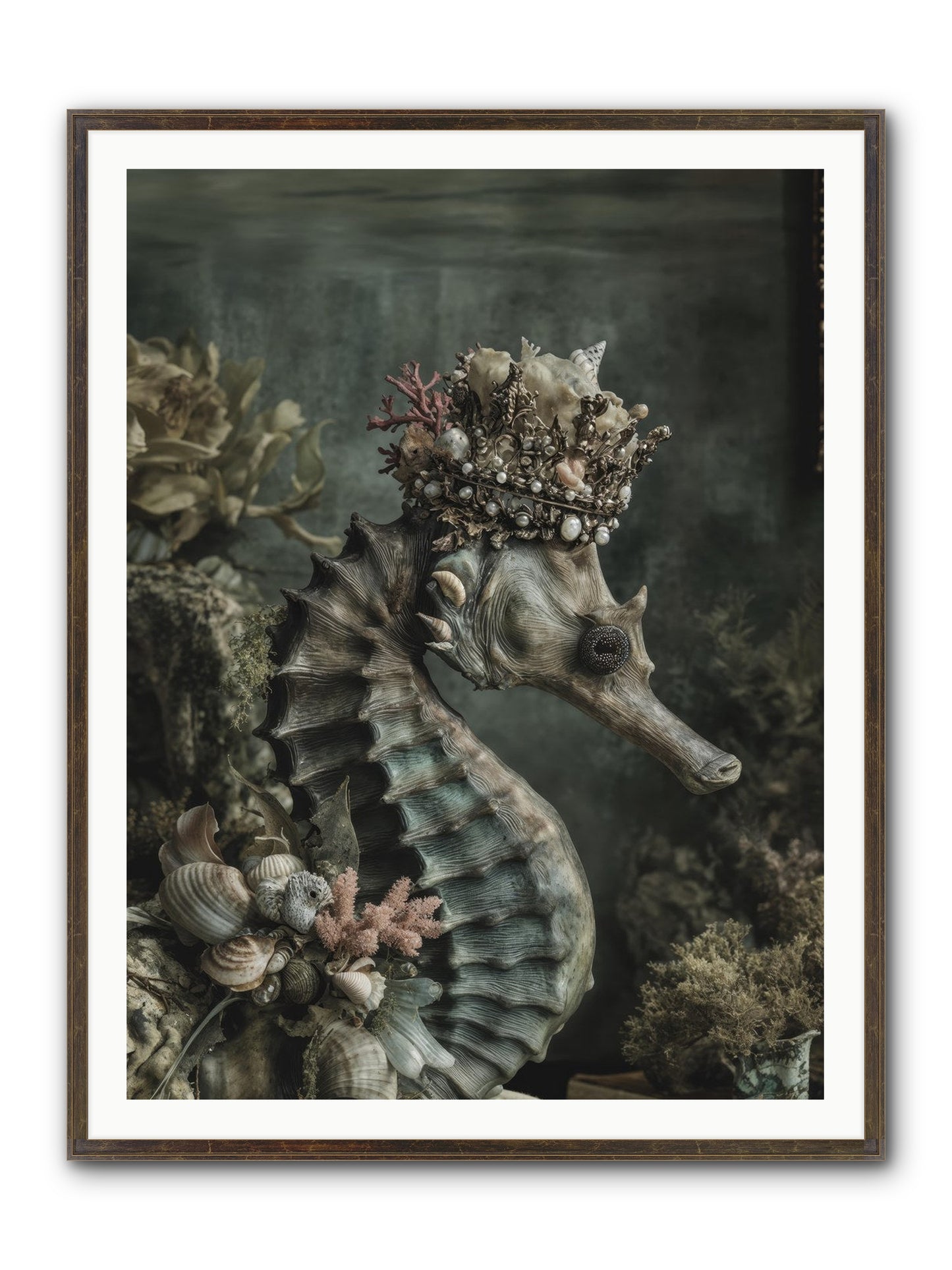 Ambrosial Royale Framed Print - Slimwoods Black/Gold 36x48