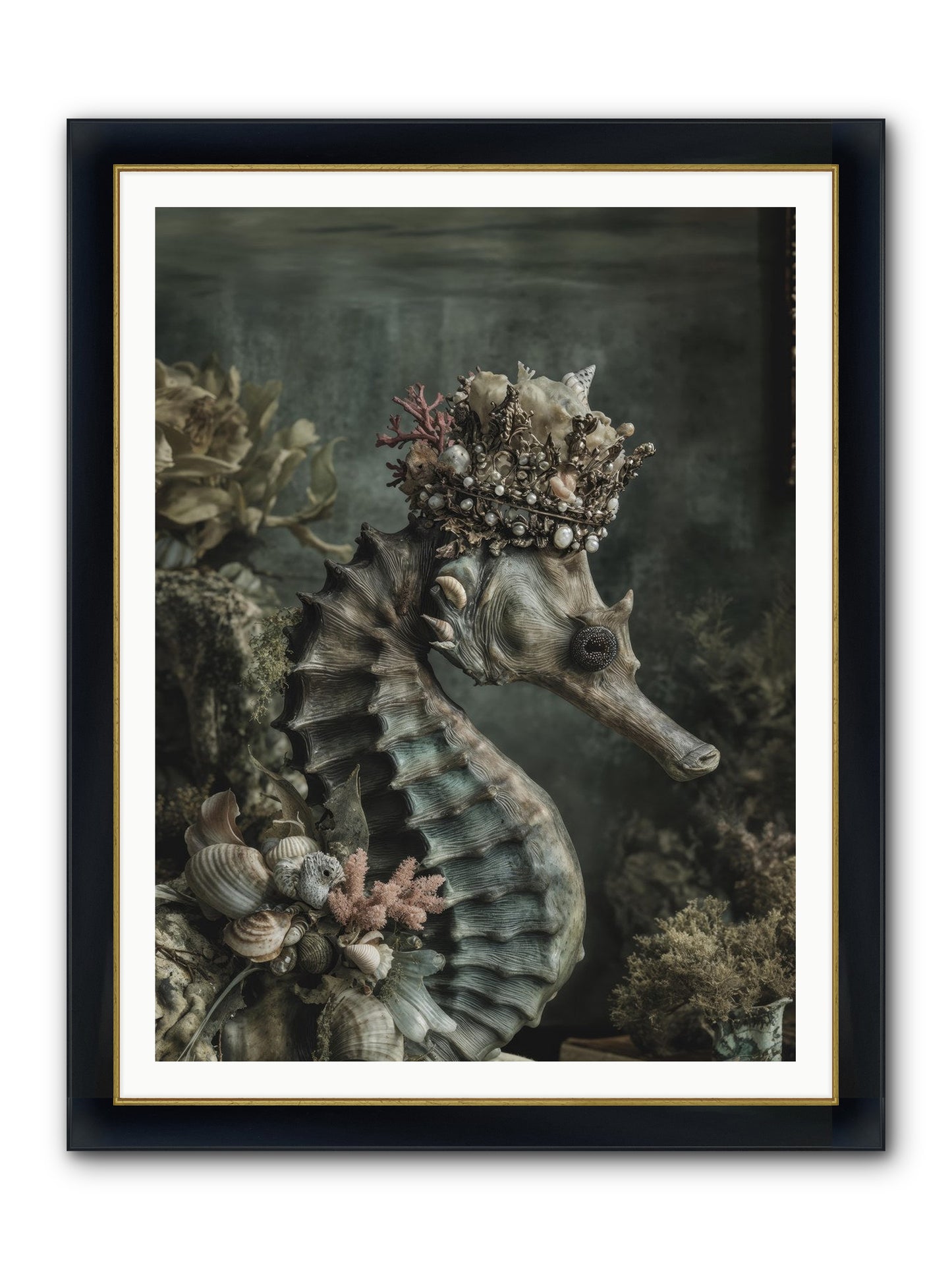 Ambrosial Royale Framed Print - Wide Black w/Gold 36x48