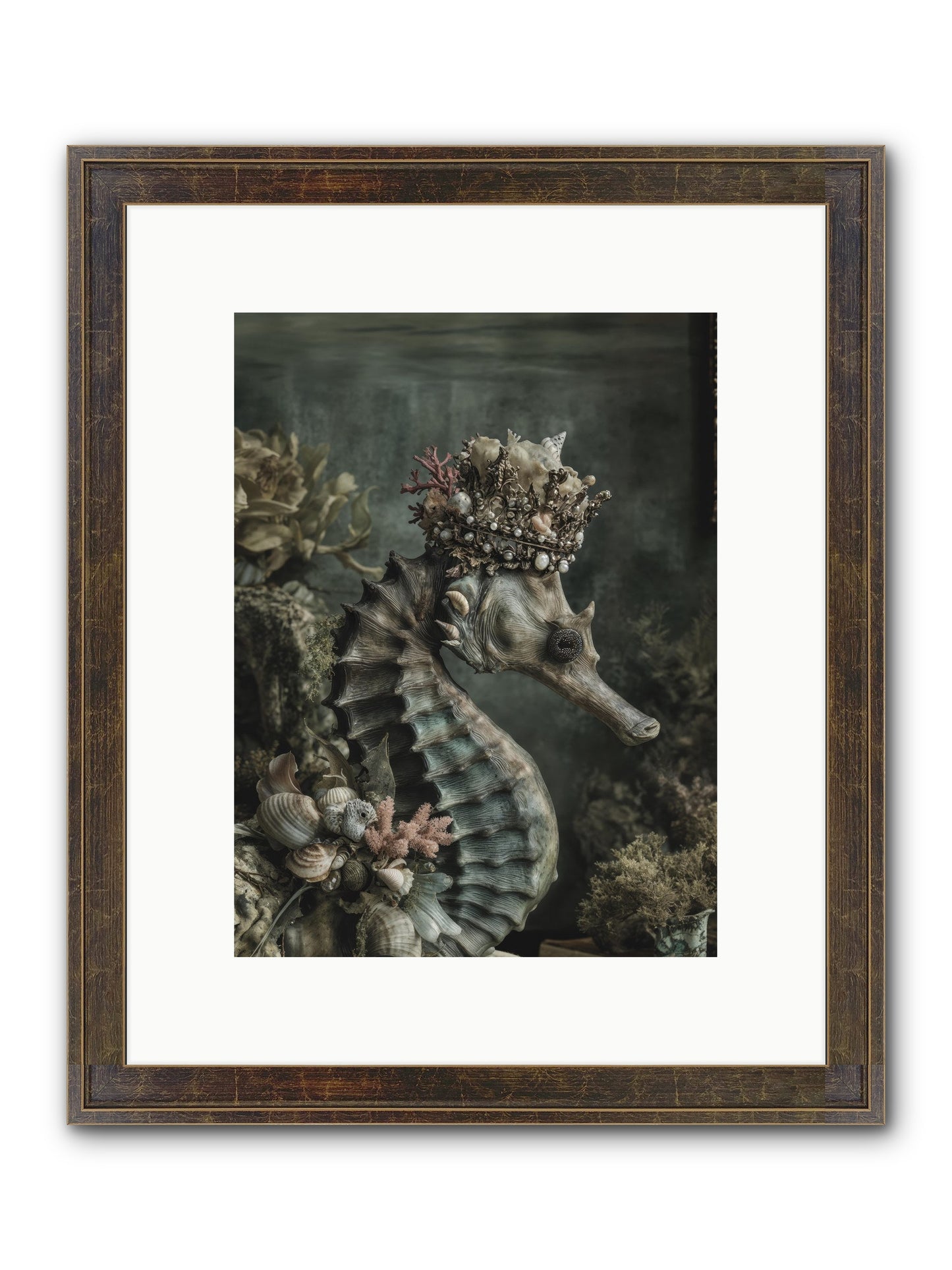 Ambrosial Royale Framed Print - Slimwoods Black/Gold 9x12