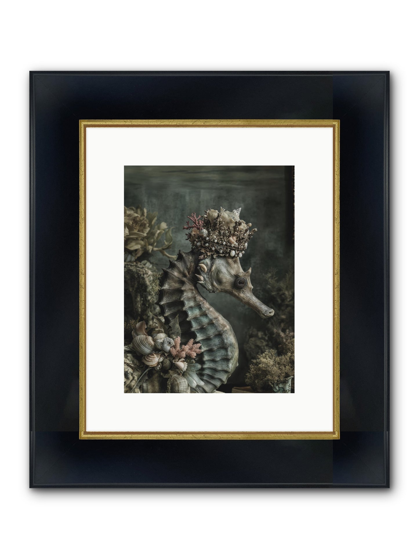 Ambrosial Royale Framed Print - Wide Black w/Gold 9x12