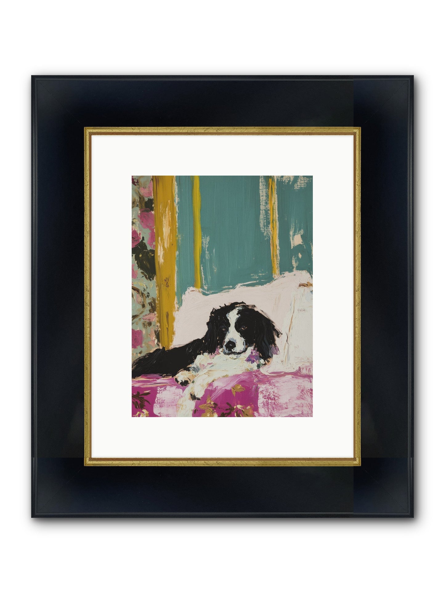 Amelia Earhart Framed Print - Wide Black w/Gold 9x12