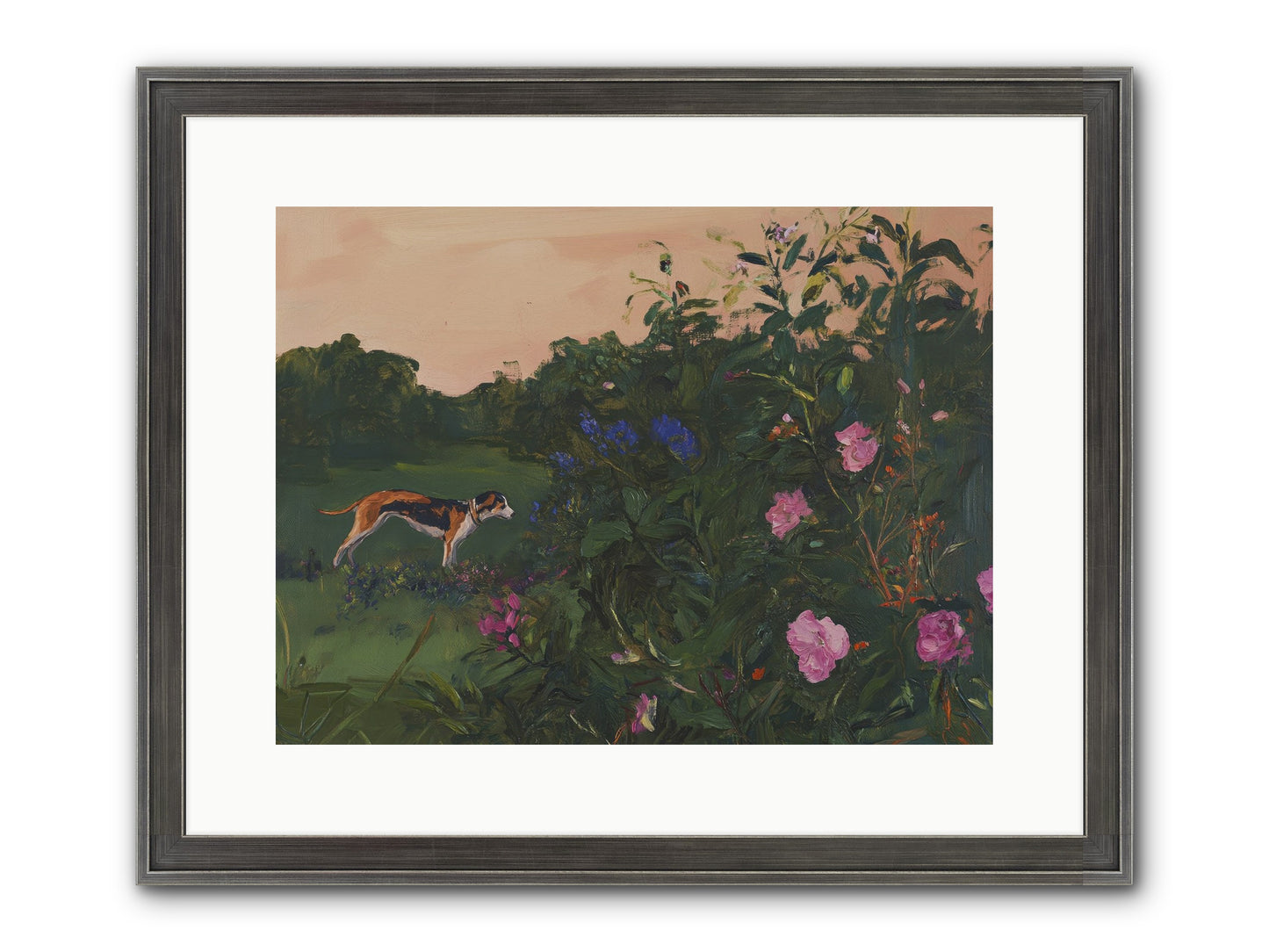 Among The Blooms Framed Print - Slimwoods Black/Silver 16x12