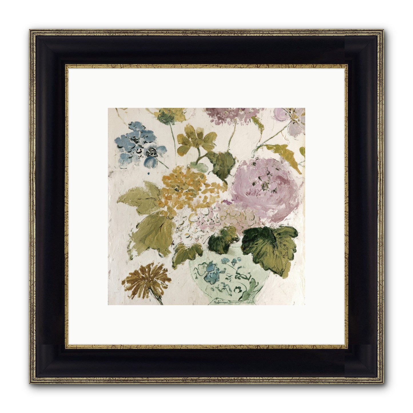 Among The Dappled Shadows Framed Print - Black & Gold 10x10