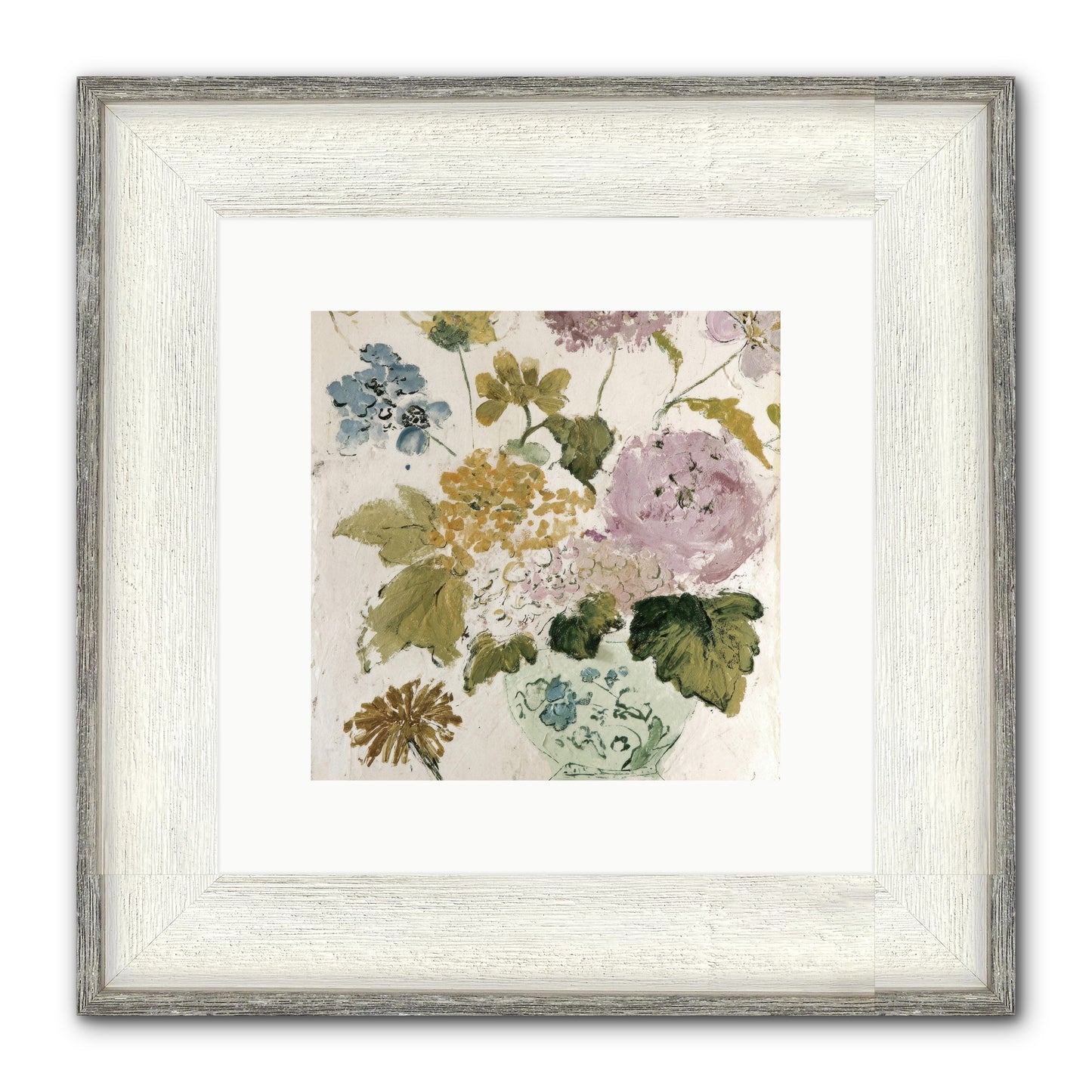 Among The Dappled Shadows Framed Print - Driftwood White 10x10