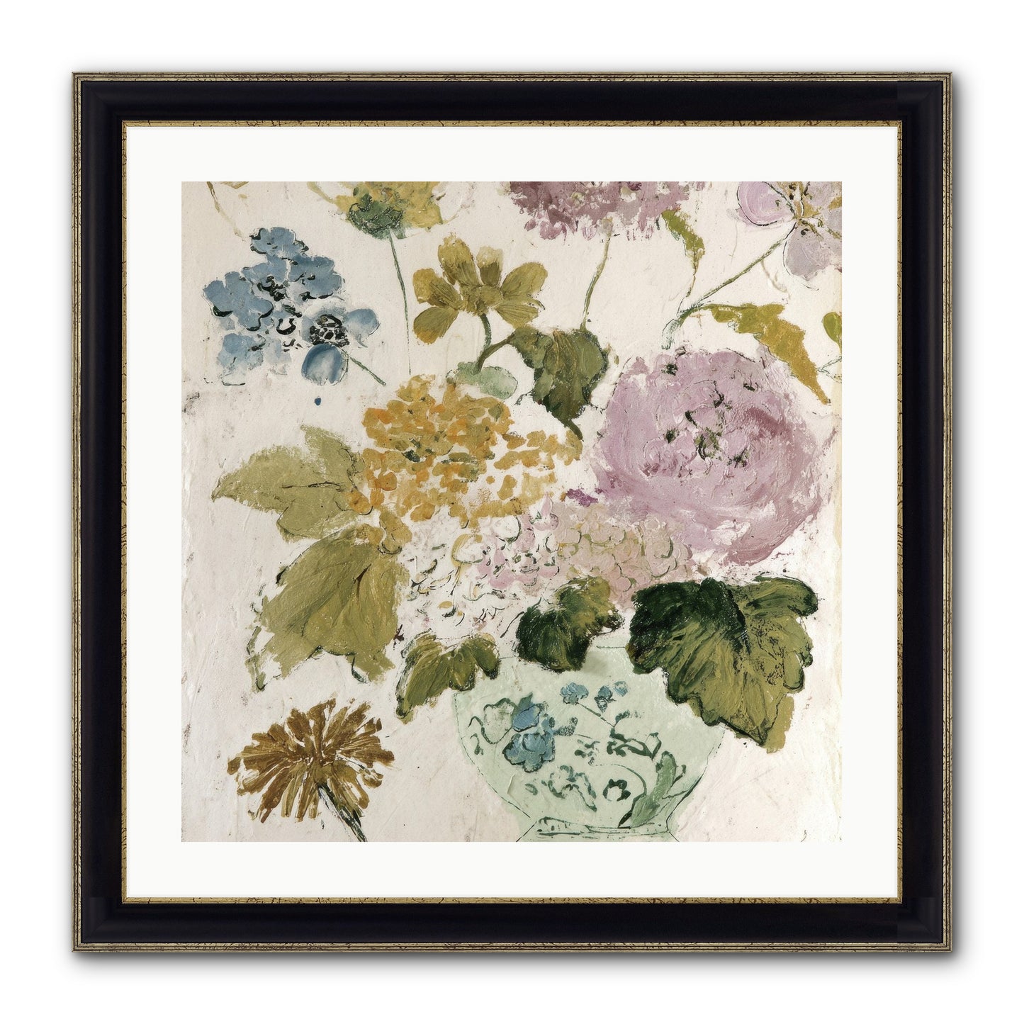Among The Dappled Shadows Framed Print - Black & Gold 24x24