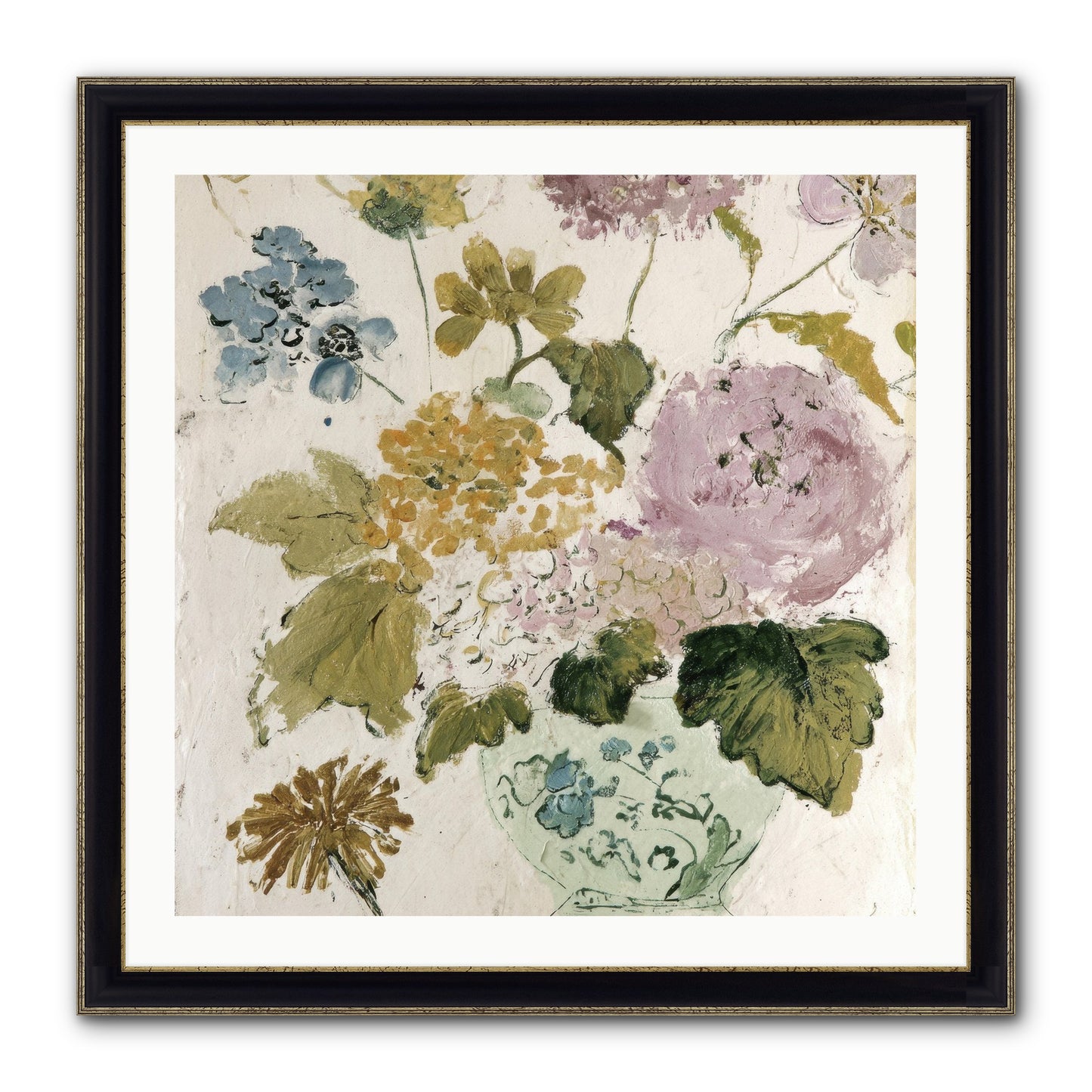 Among The Dappled Shadows Framed Print - Black & Gold 30x30