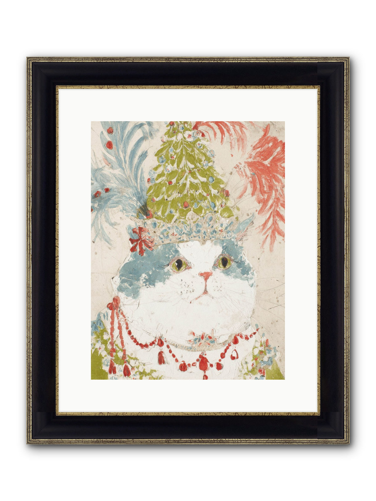 Among The Merriment Framed Print - Black & Gold 12x16