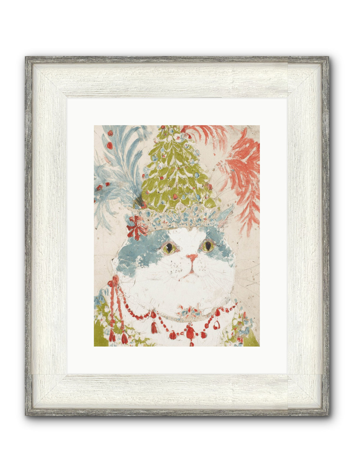 Among The Merriment Framed Print - Driftwood White 12x16