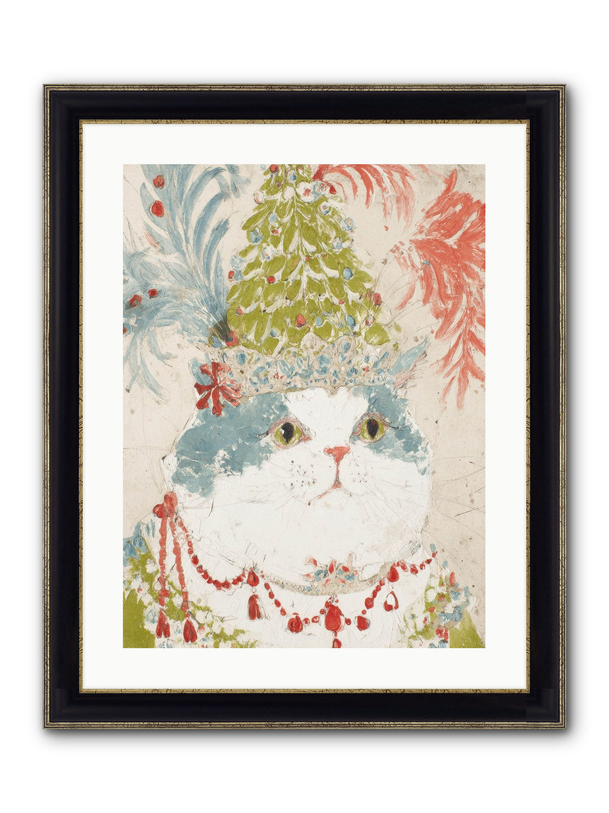 Among The Merriment Framed Print - Black & Gold 18x24