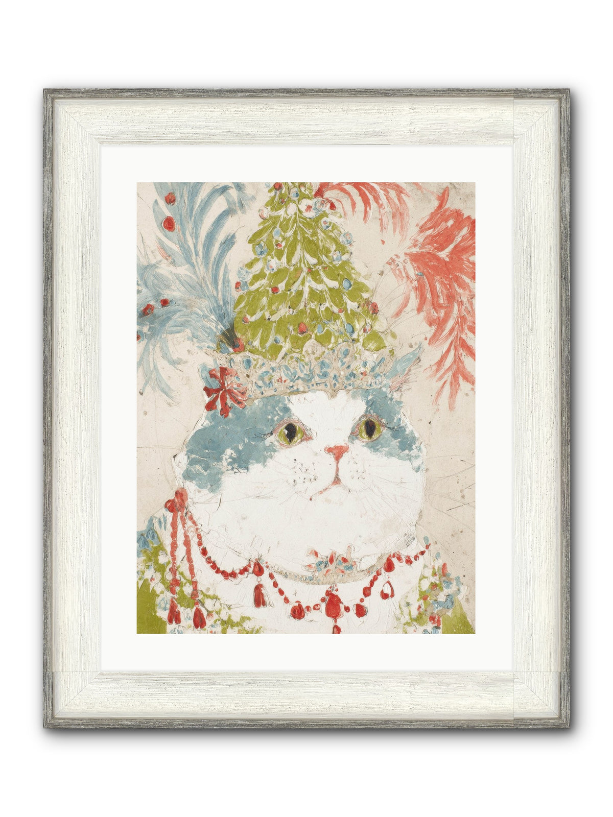 Among The Merriment Framed Print - Driftwood White 18x24