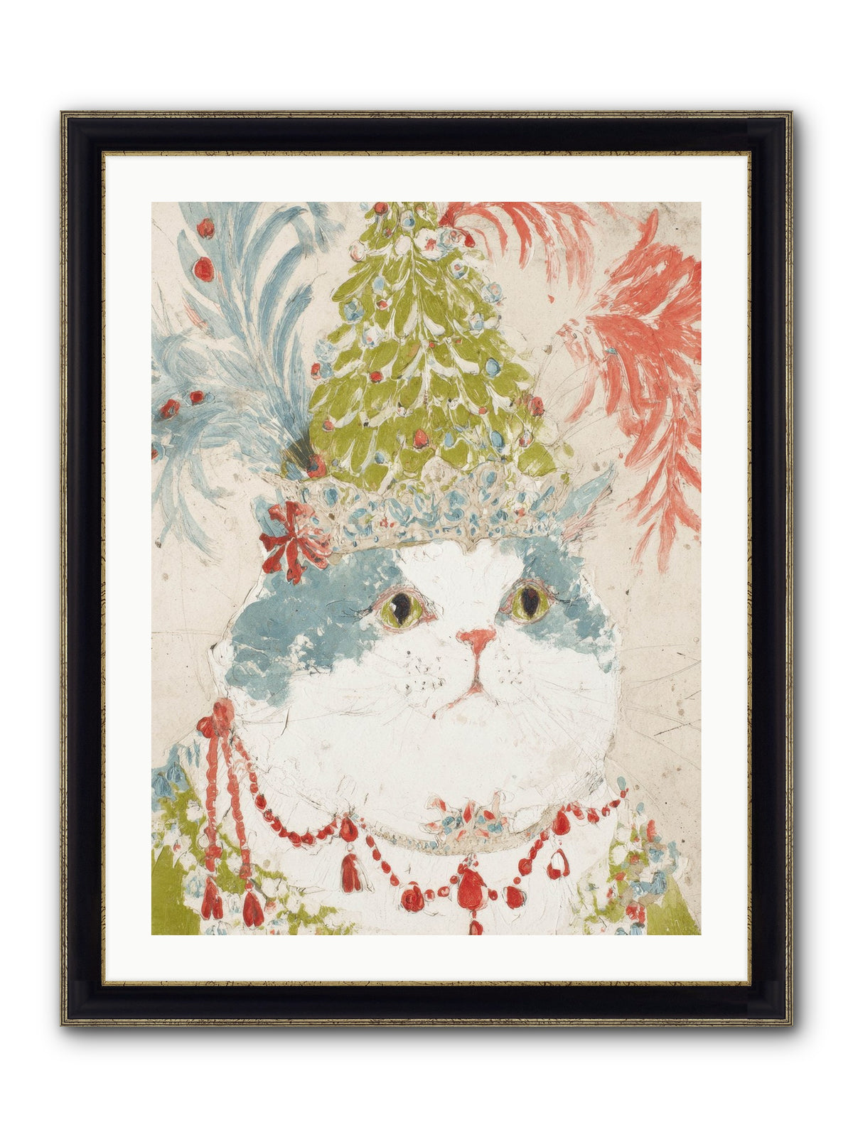Among The Merriment Framed Print - Black & Gold 24x32