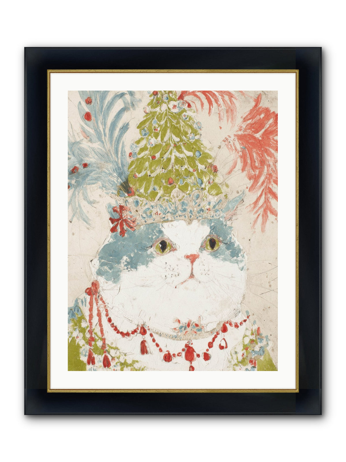 Among The Merriment Framed Print - Wide Black w/Gold 24x32