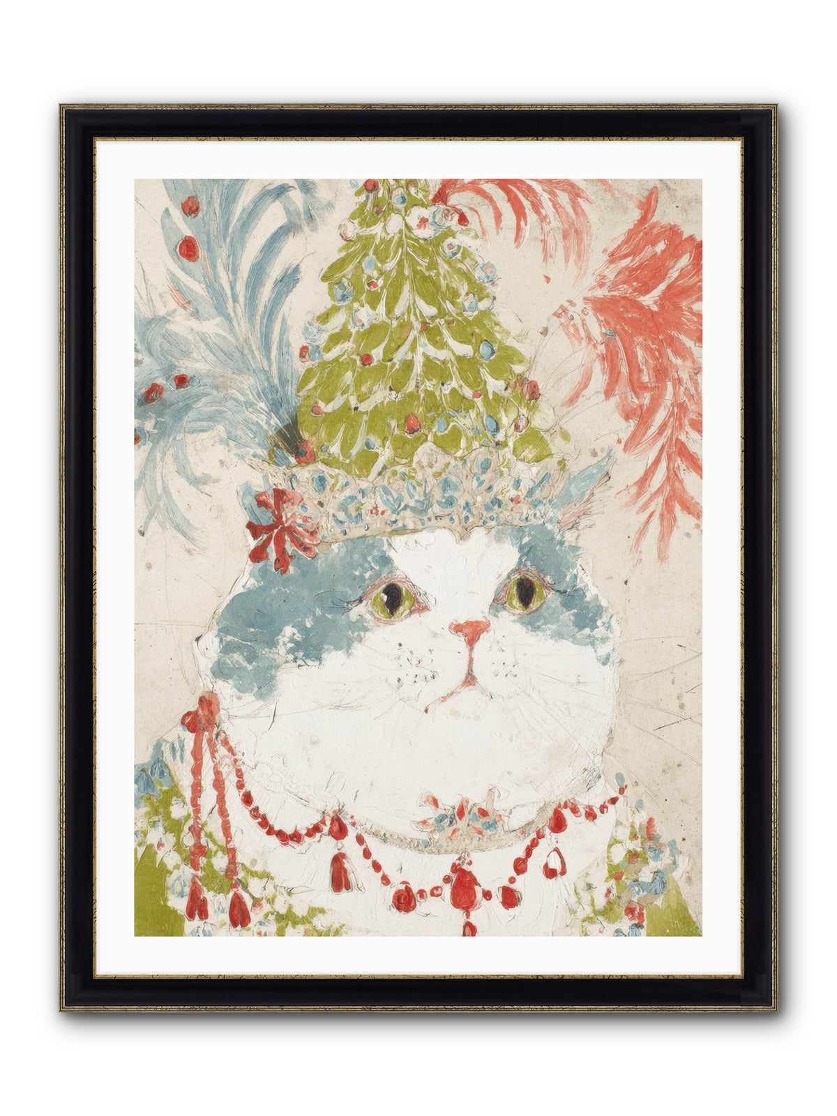 Among The Merriment Framed Print - Black & Gold 30x40