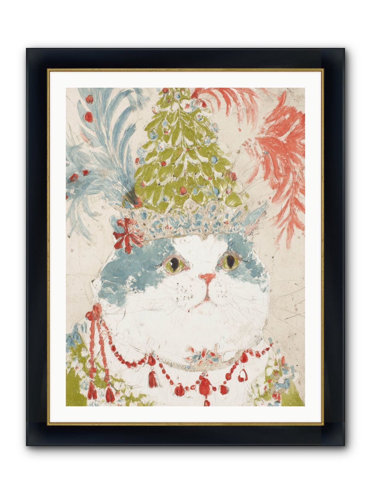 Among The Merriment Framed Print - Wide Black w/Gold 30x40