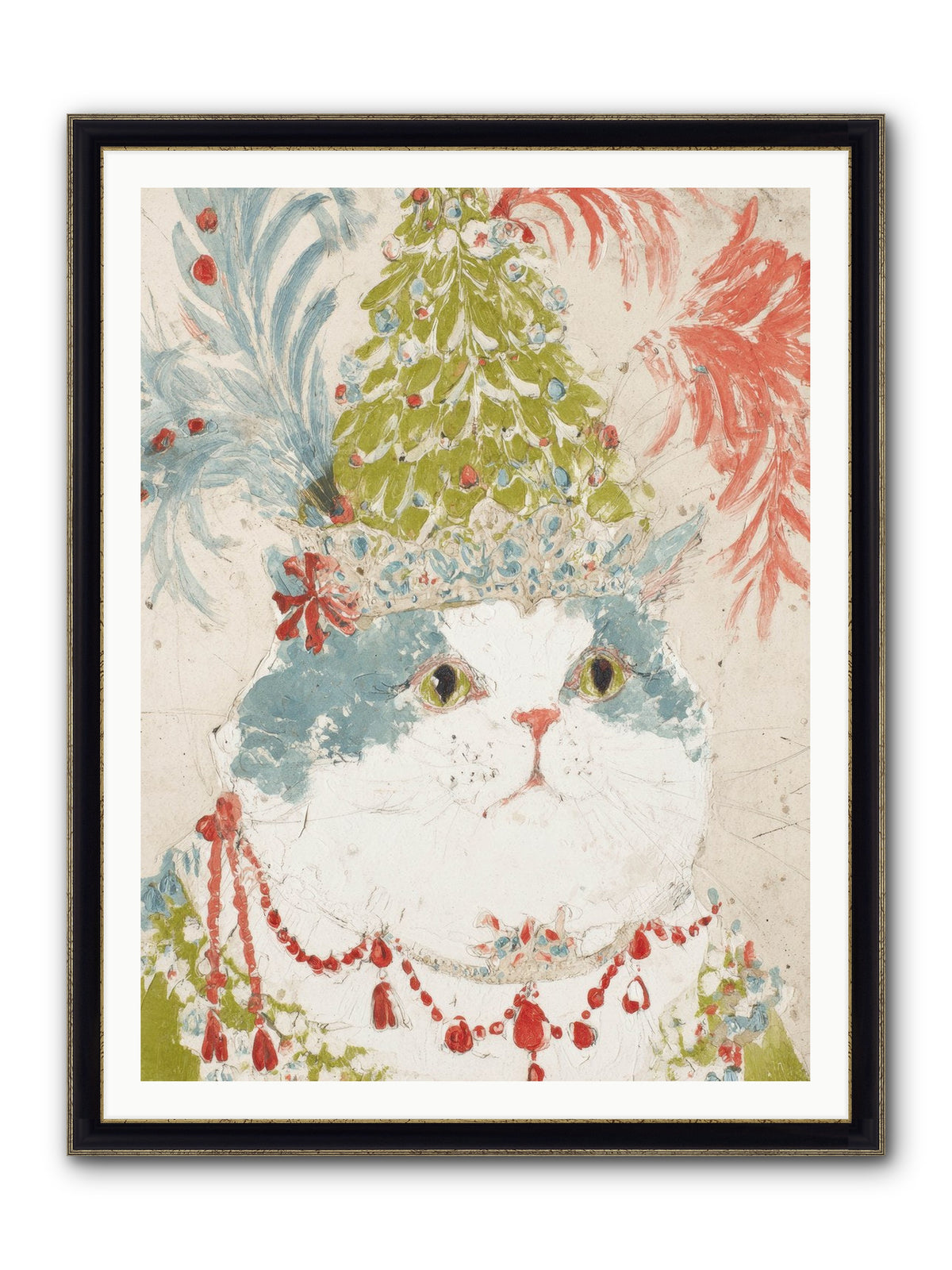 Among The Merriment Framed Print - Black & Gold 36x48