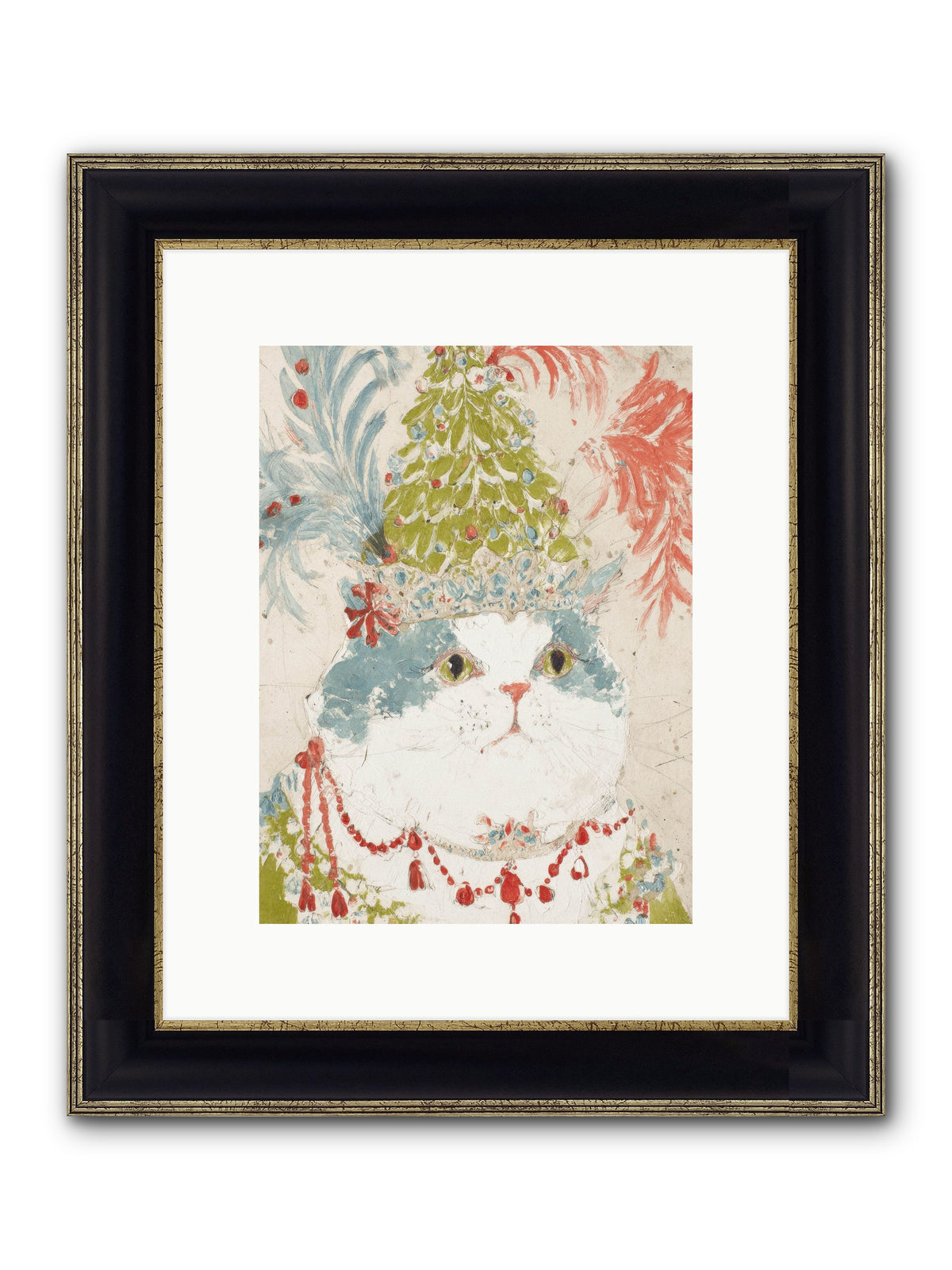 Among The Merriment Framed Print - Black & Gold 9x12