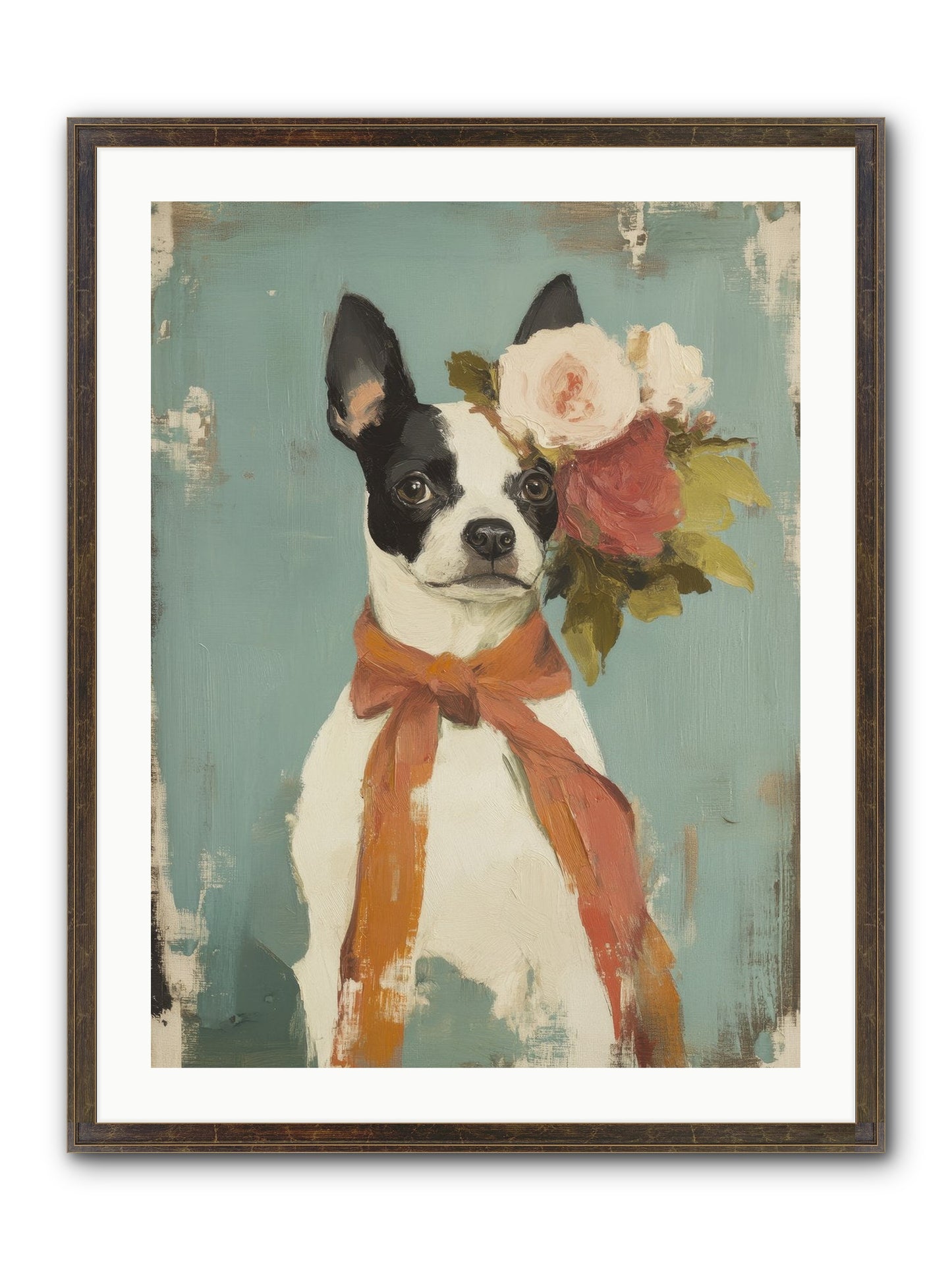 Among The Roses Framed Print - Slimwoods Black/Gold 24x32