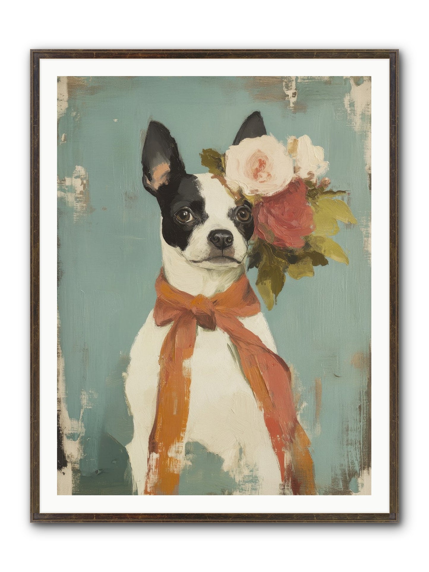 Among The Roses Framed Print - Slimwoods Black/Gold 36x48