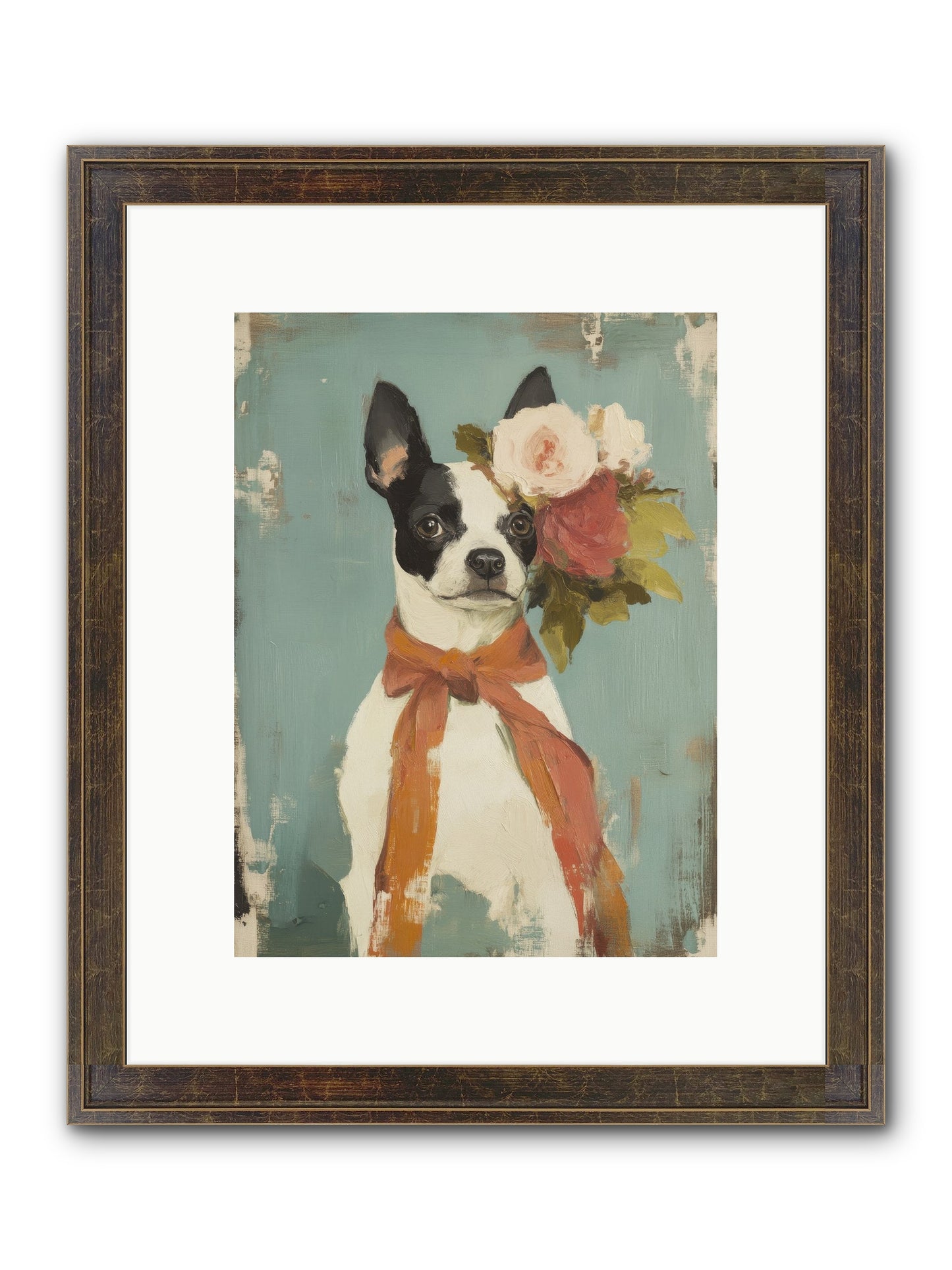 Among The Roses Framed Print - Slimwoods Black/Gold 9x12