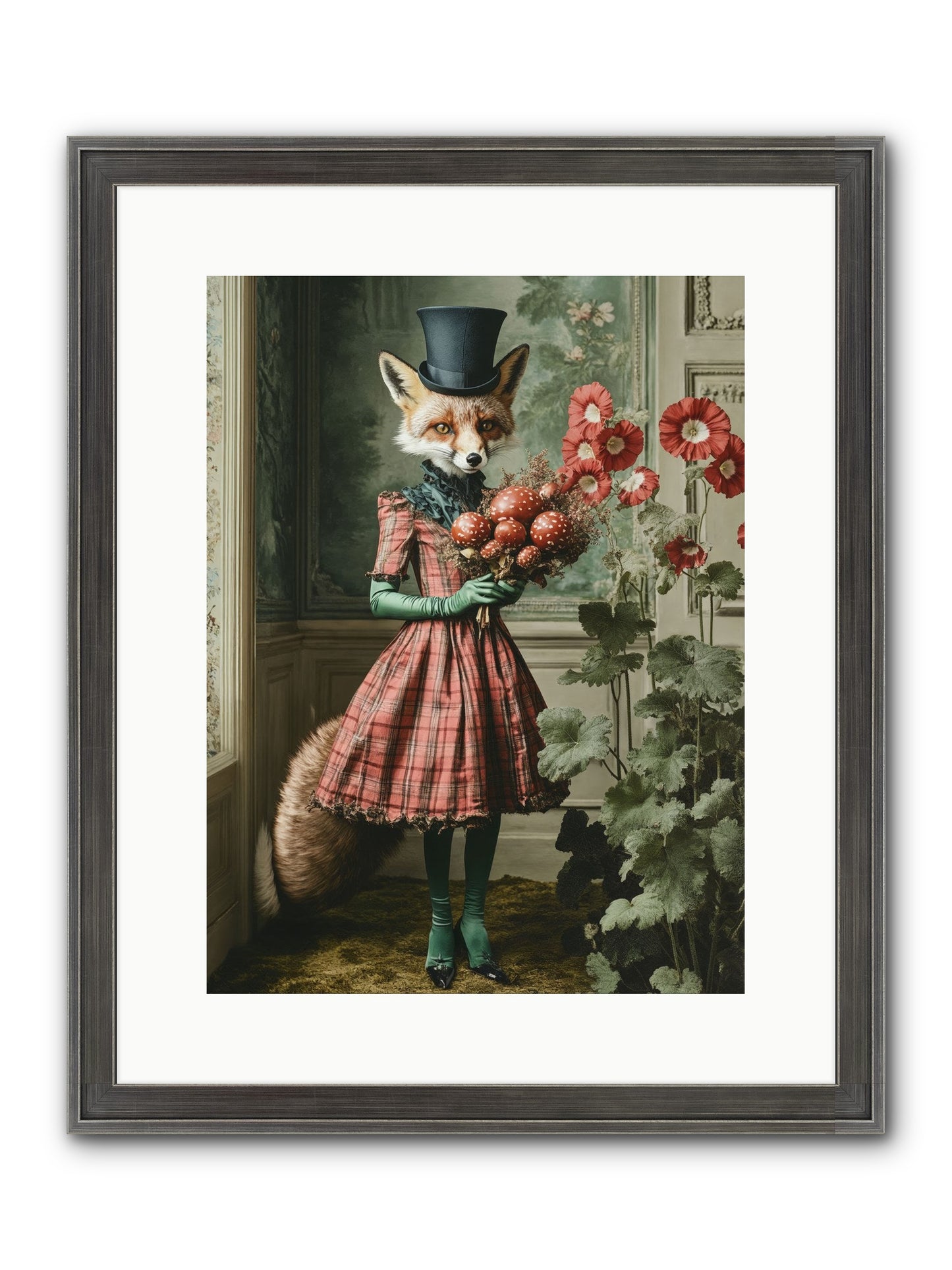 Among Wild Blooms Framed Print - Slimwoods Black/Silver 12x16