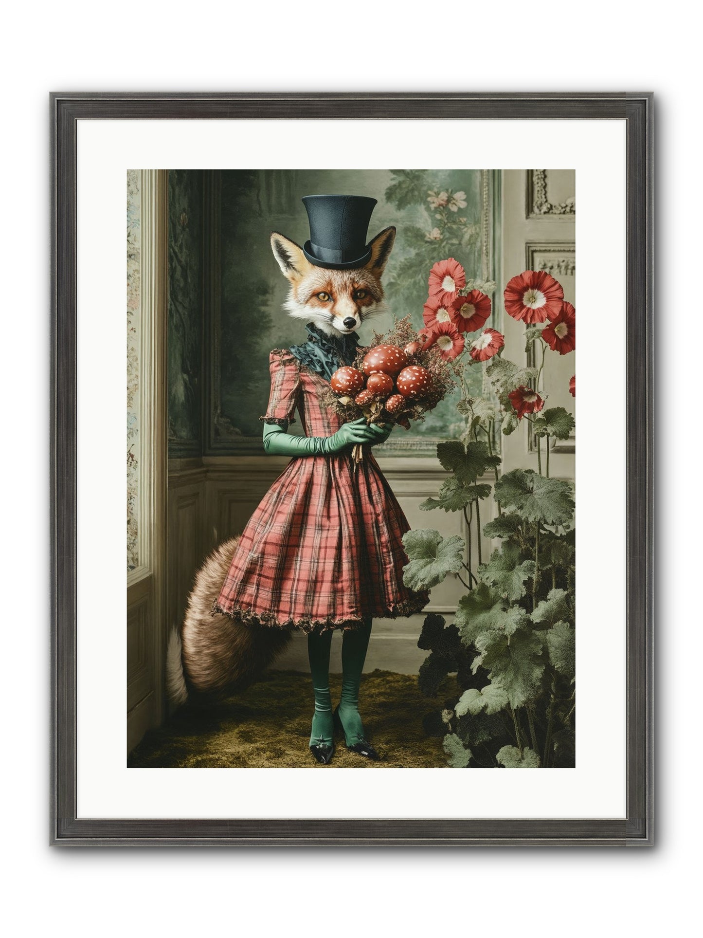 Among Wild Blooms Framed Print - Slimwoods Black/Silver 18x24