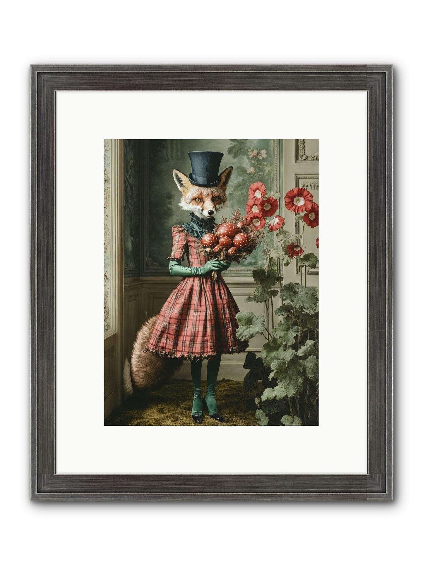 Among Wild Blooms Framed Print - Slimwoods Black/Silver 9x12