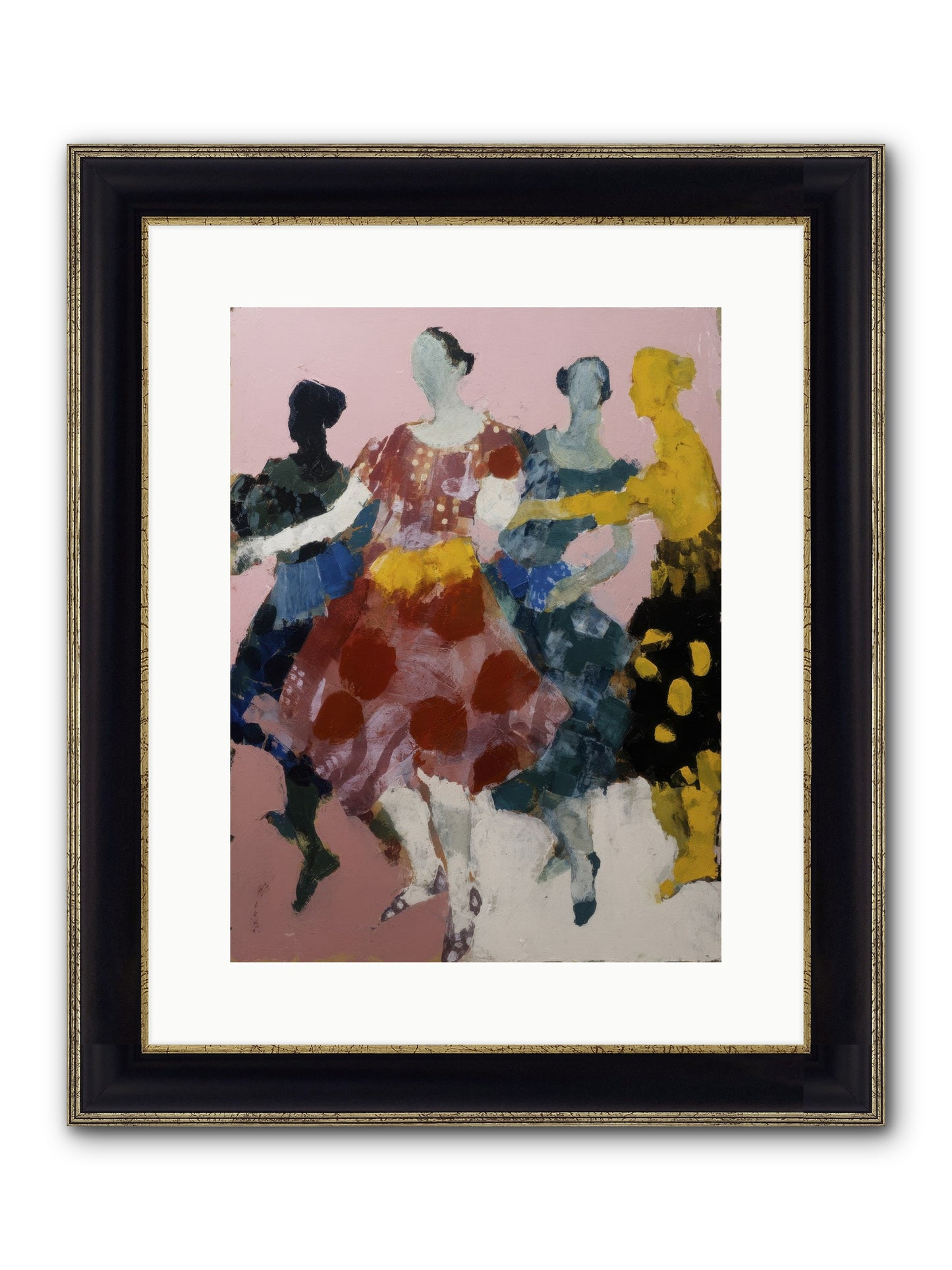 Amplified Framed Print - Black & Gold 12x16