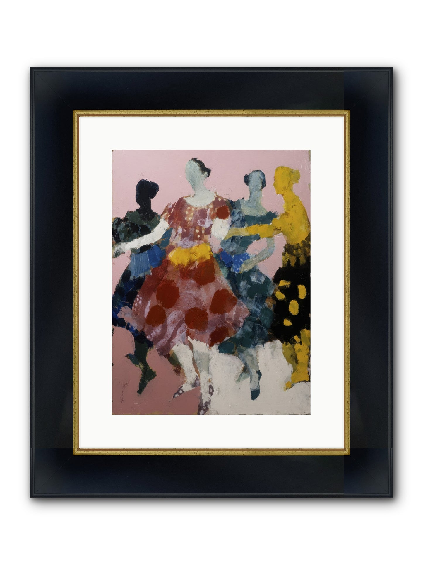 Amplified Framed Print - Wide Black w/Gold 12x16