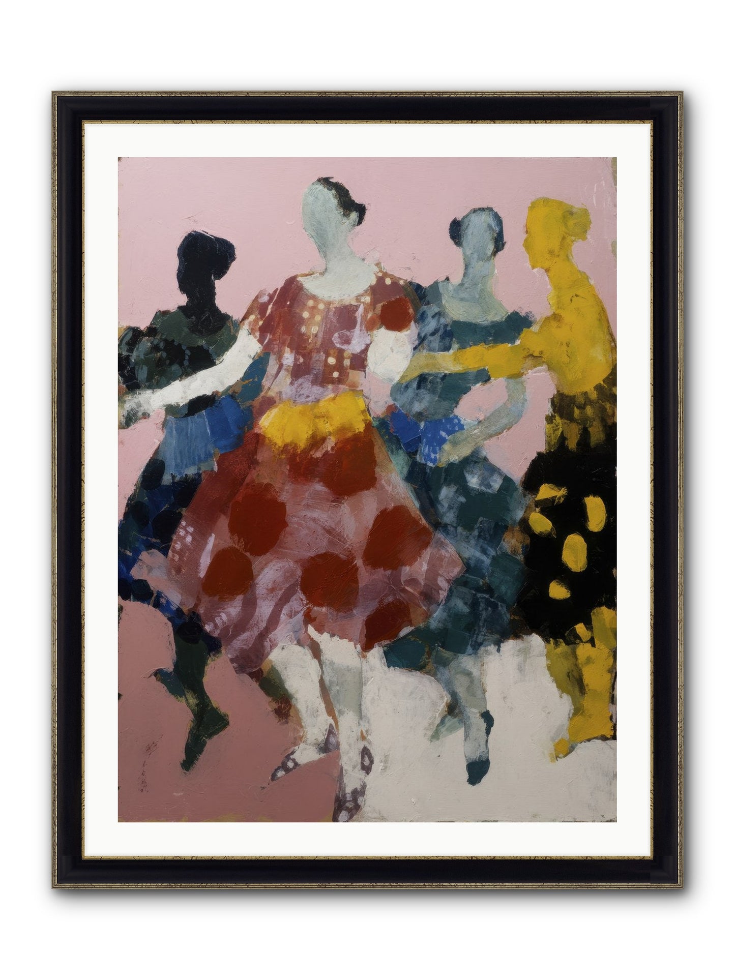 Amplified Framed Print - Black & Gold 30x40