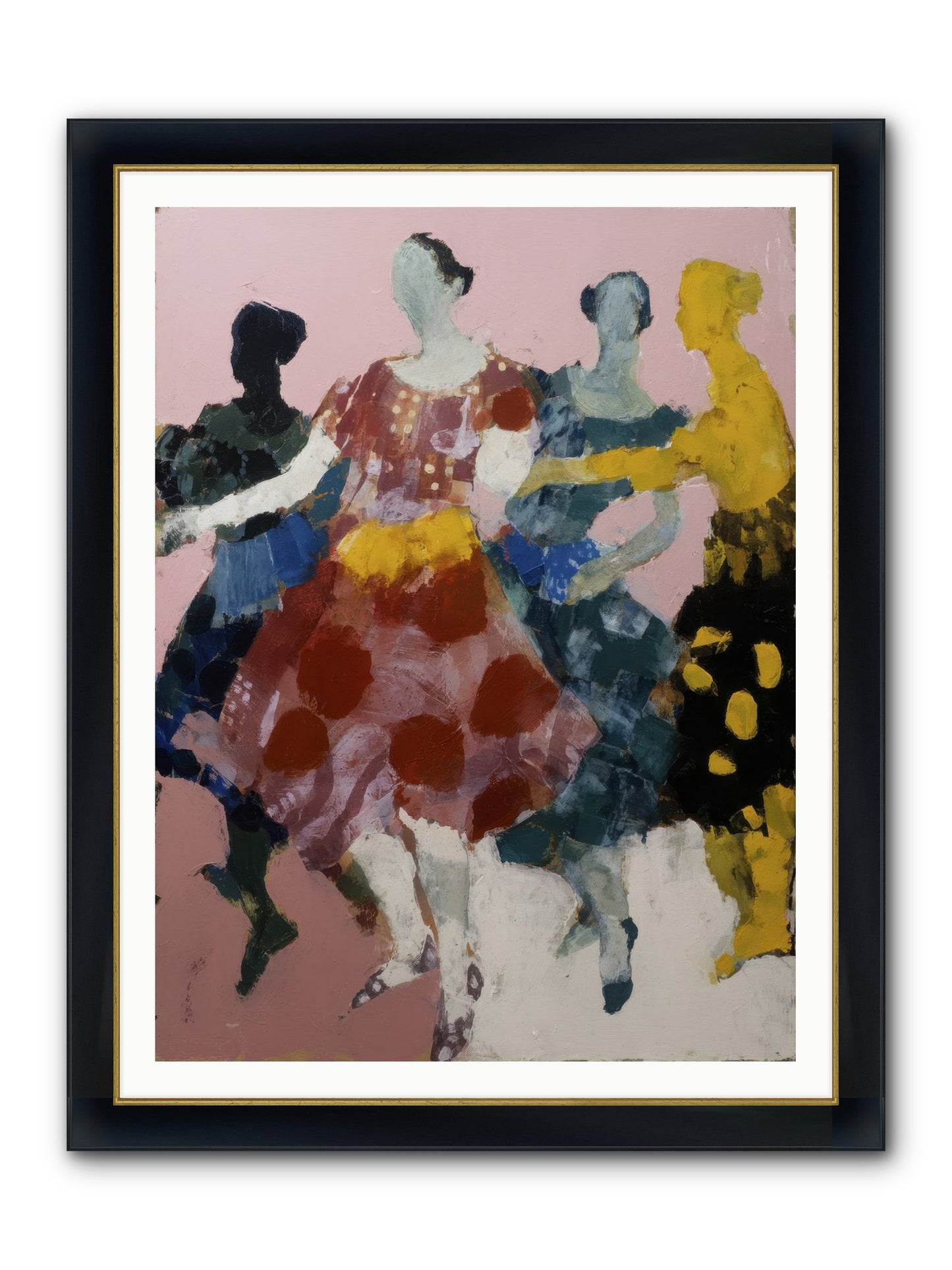 Amplified Framed Print - Wide Black w/Gold 36x48