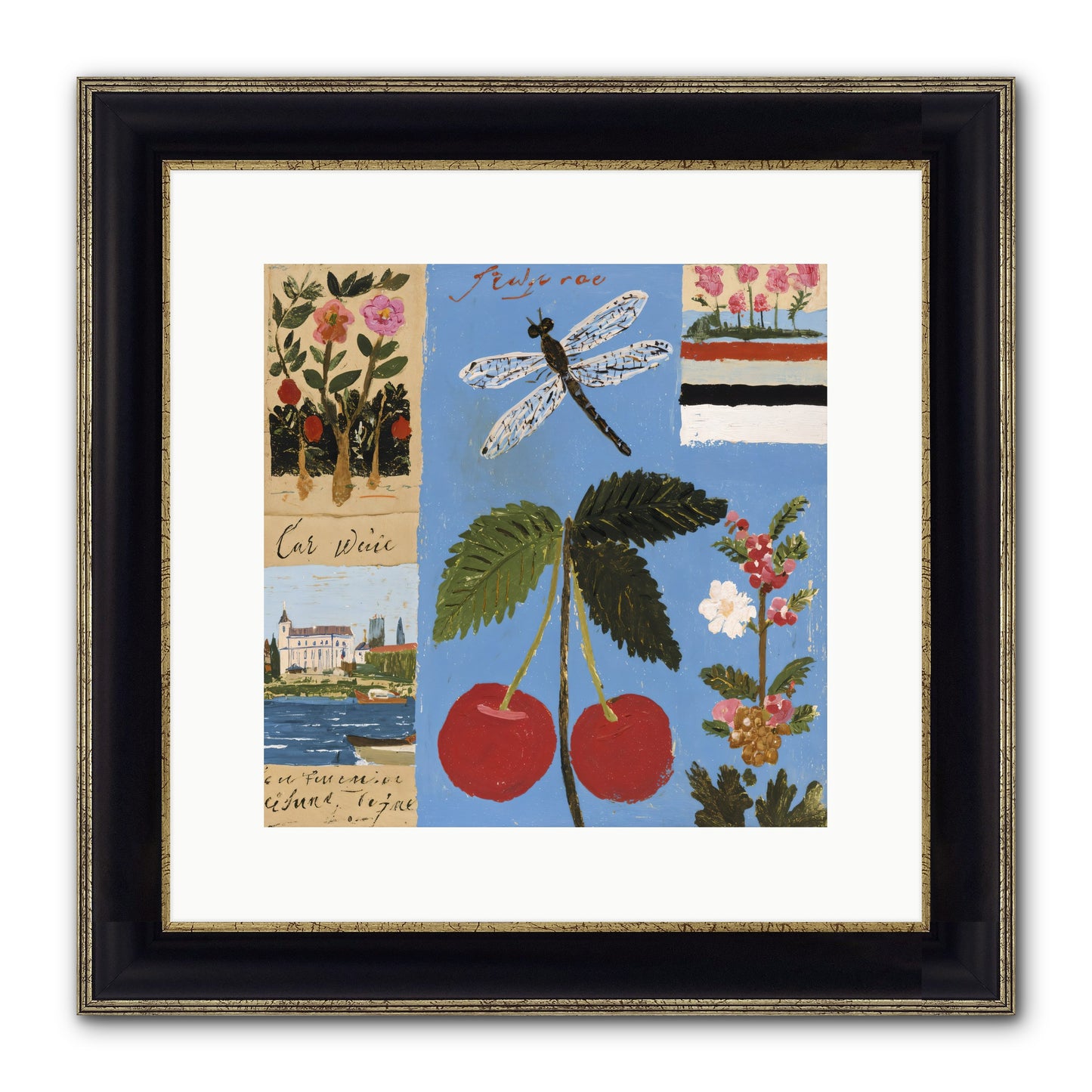 An Avid Seeker Framed Print - Black & Gold 12x12