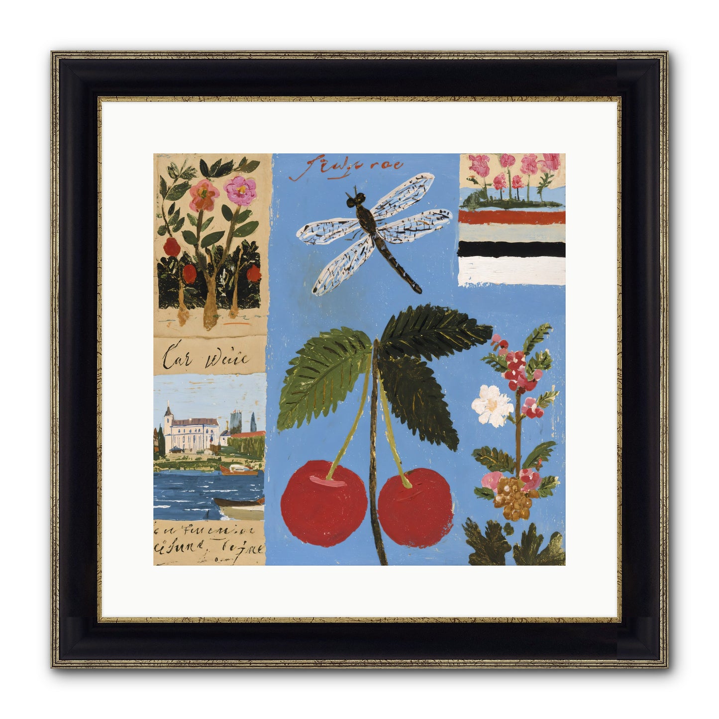 An Avid Seeker Framed Print - Black & Gold 16x16