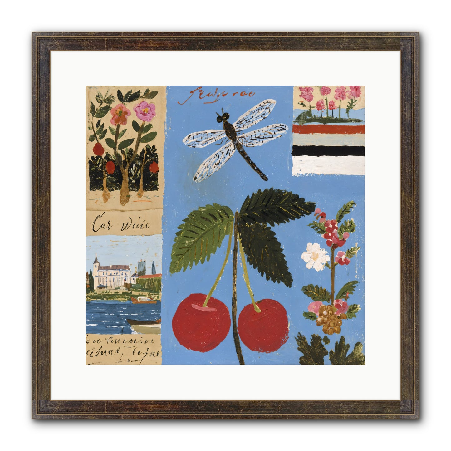 An Avid Seeker Framed Print - Slimwoods Black/Gold 16x16