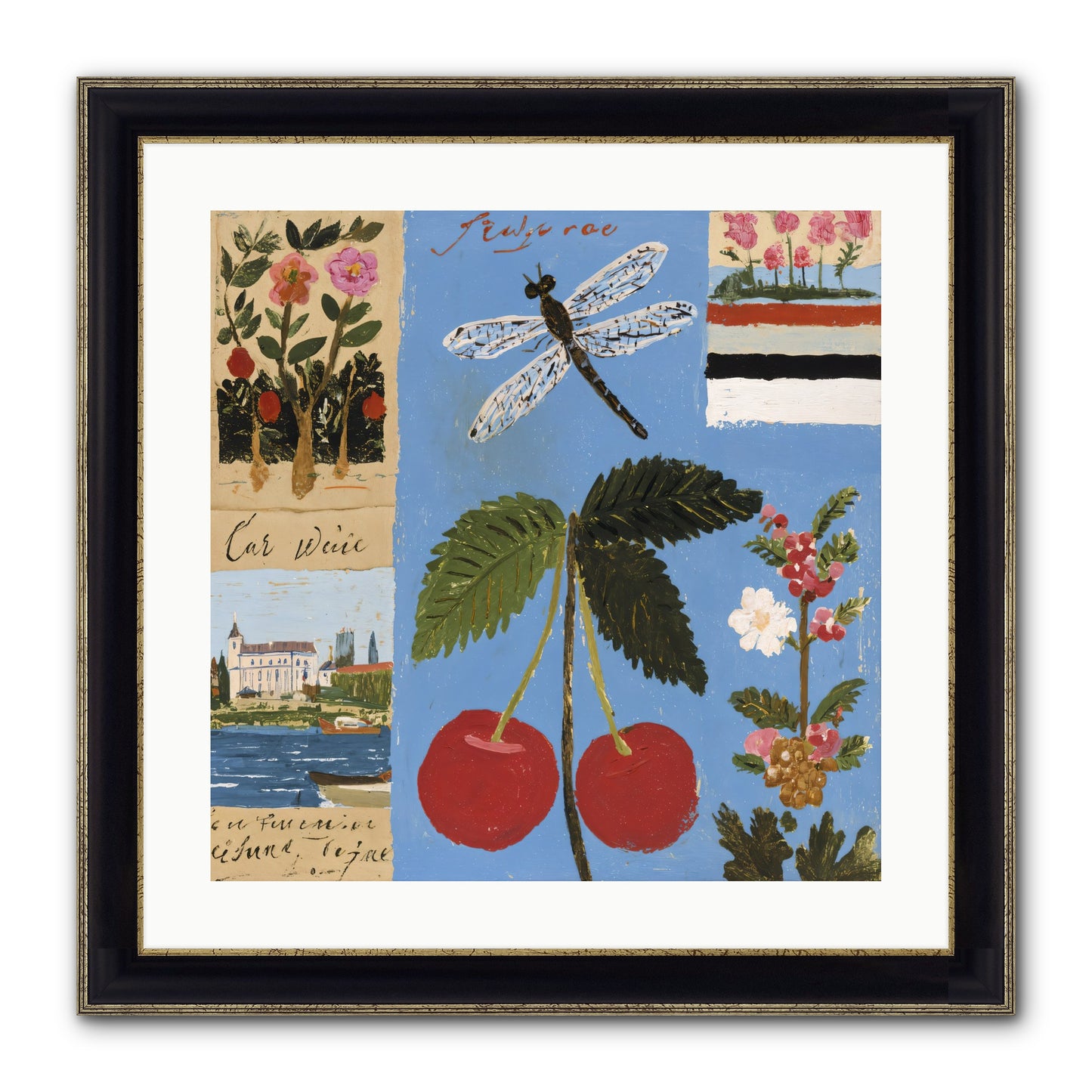 An Avid Seeker Framed Print - Black & Gold 20x20
