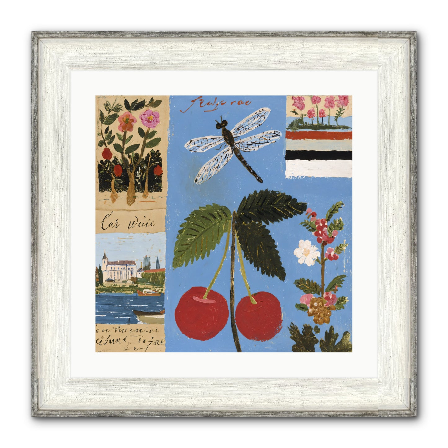 An Avid Seeker Framed Print - Driftwood White 20x20
