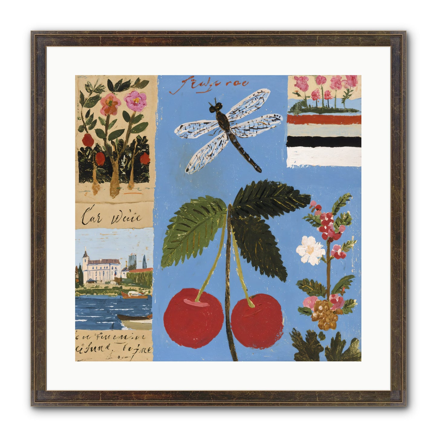 An Avid Seeker Framed Print - Slimwoods Black/Gold 20x20