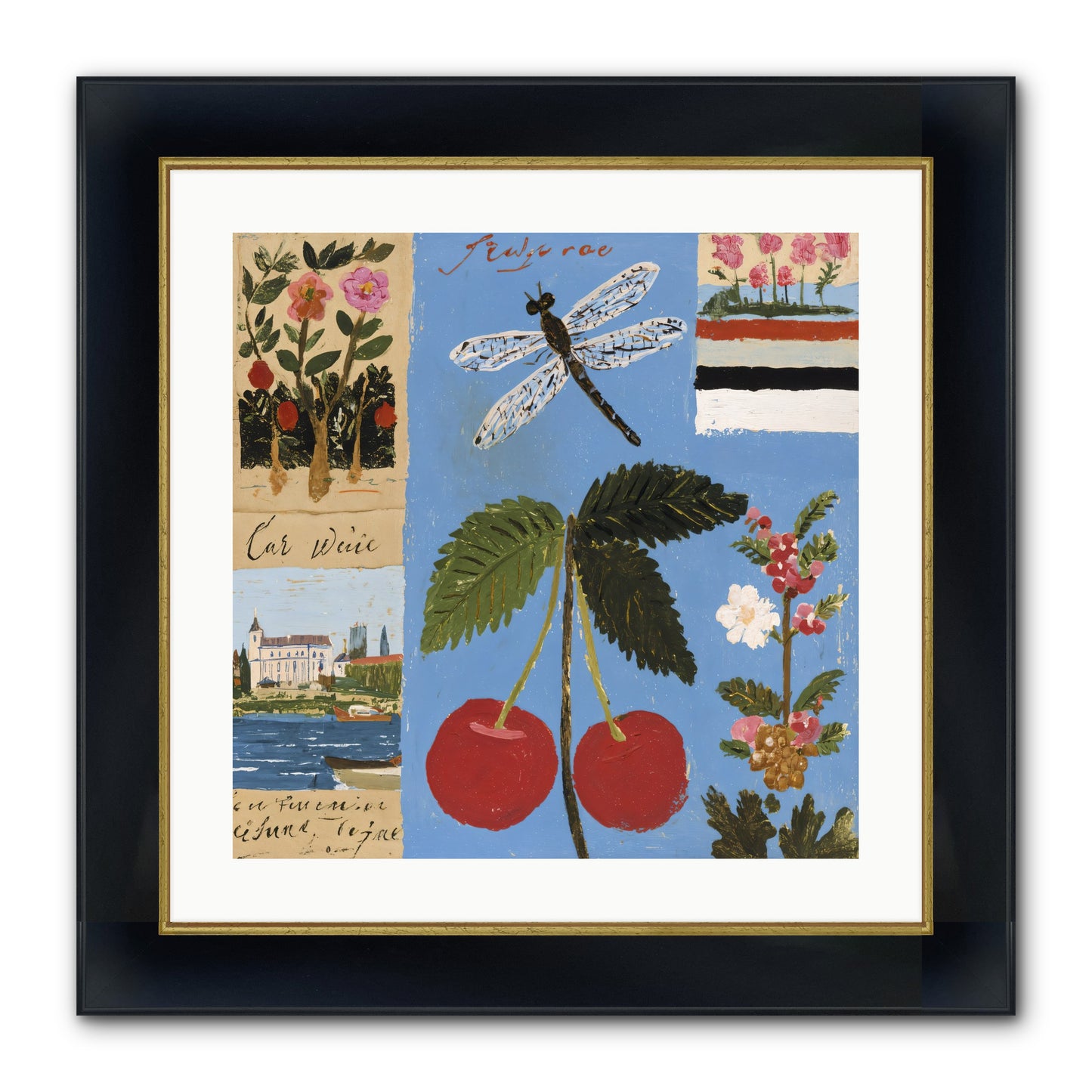 An Avid Seeker Framed Print - Wide Black w/Gold 20x20