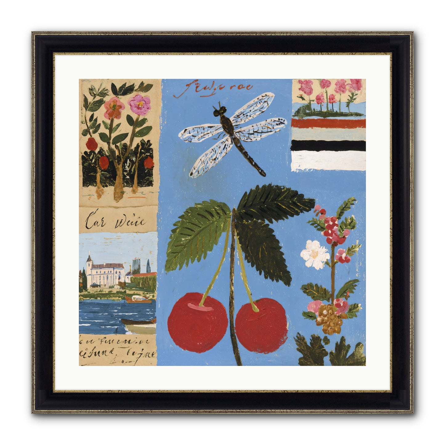 An Avid Seeker Framed Print - Black & Gold 24x24