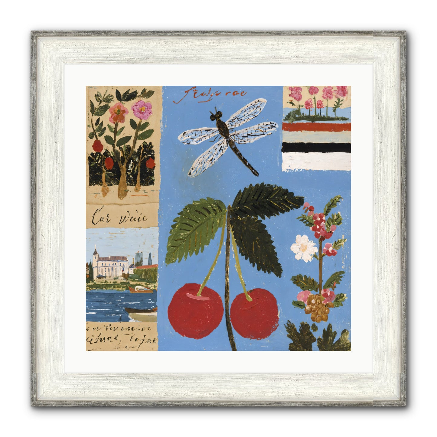 An Avid Seeker Framed Print - Driftwood White 24x24