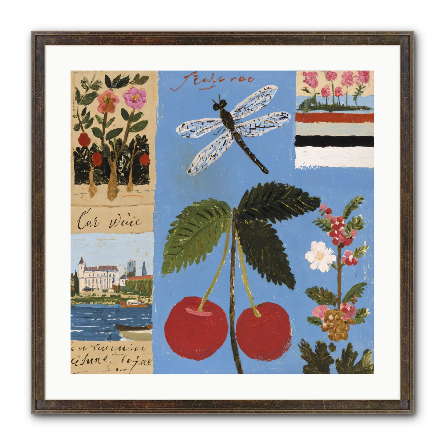 An Avid Seeker Framed Print - Slimwoods Black/Gold 24x24