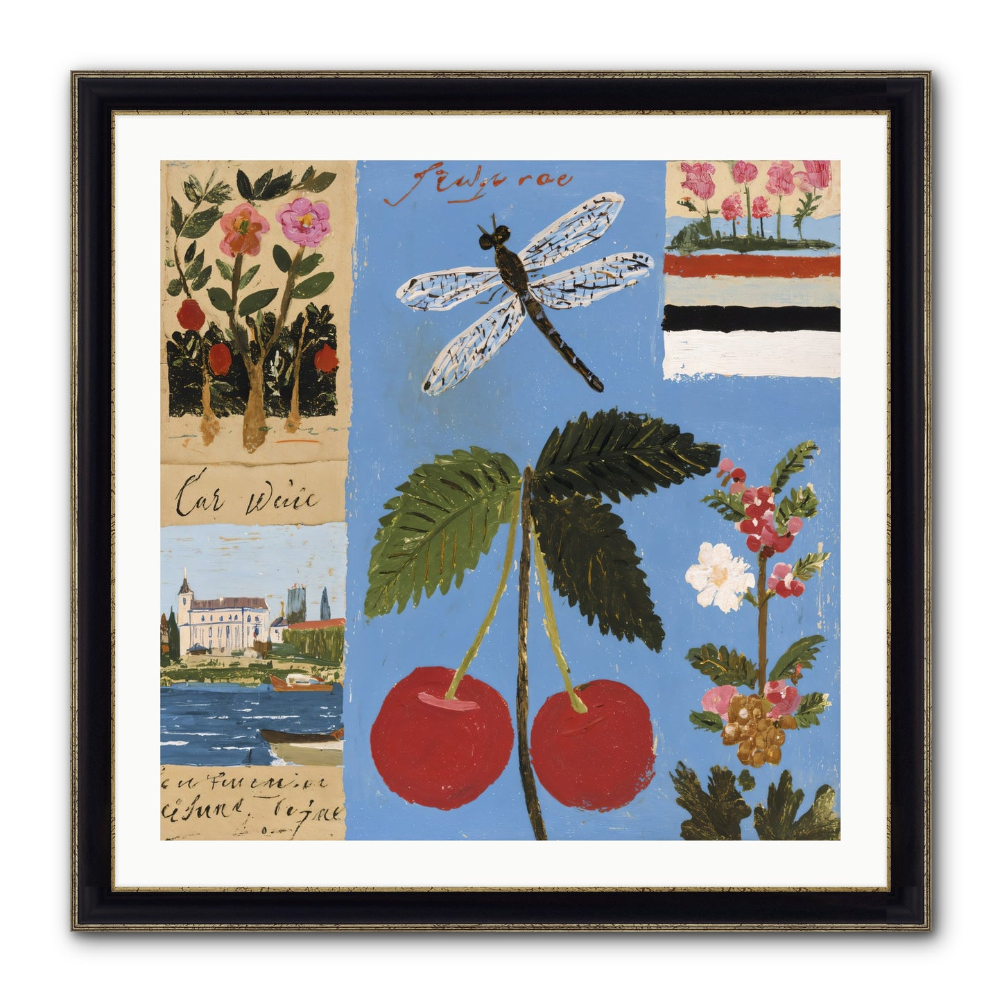 An Avid Seeker Framed Print - Black & Gold 30x30